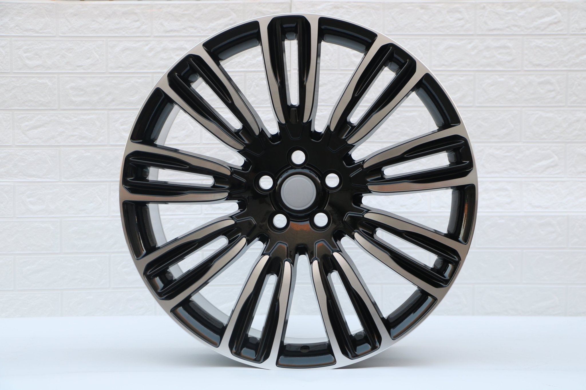 W798 D1292 Black Machined Face 22x9.5 ET45 5x120 CB72.6 - Gun Hill Tire House (WTW - WHOLESALE TIRES & WHEELS)