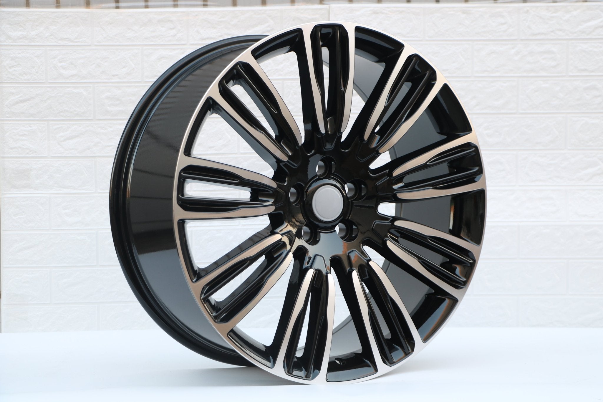 W798 D1292 Black Machined Face 22x9.5 ET45 5x120 CB72.6 - Gun Hill Tire House (WTW - WHOLESALE TIRES & WHEELS)