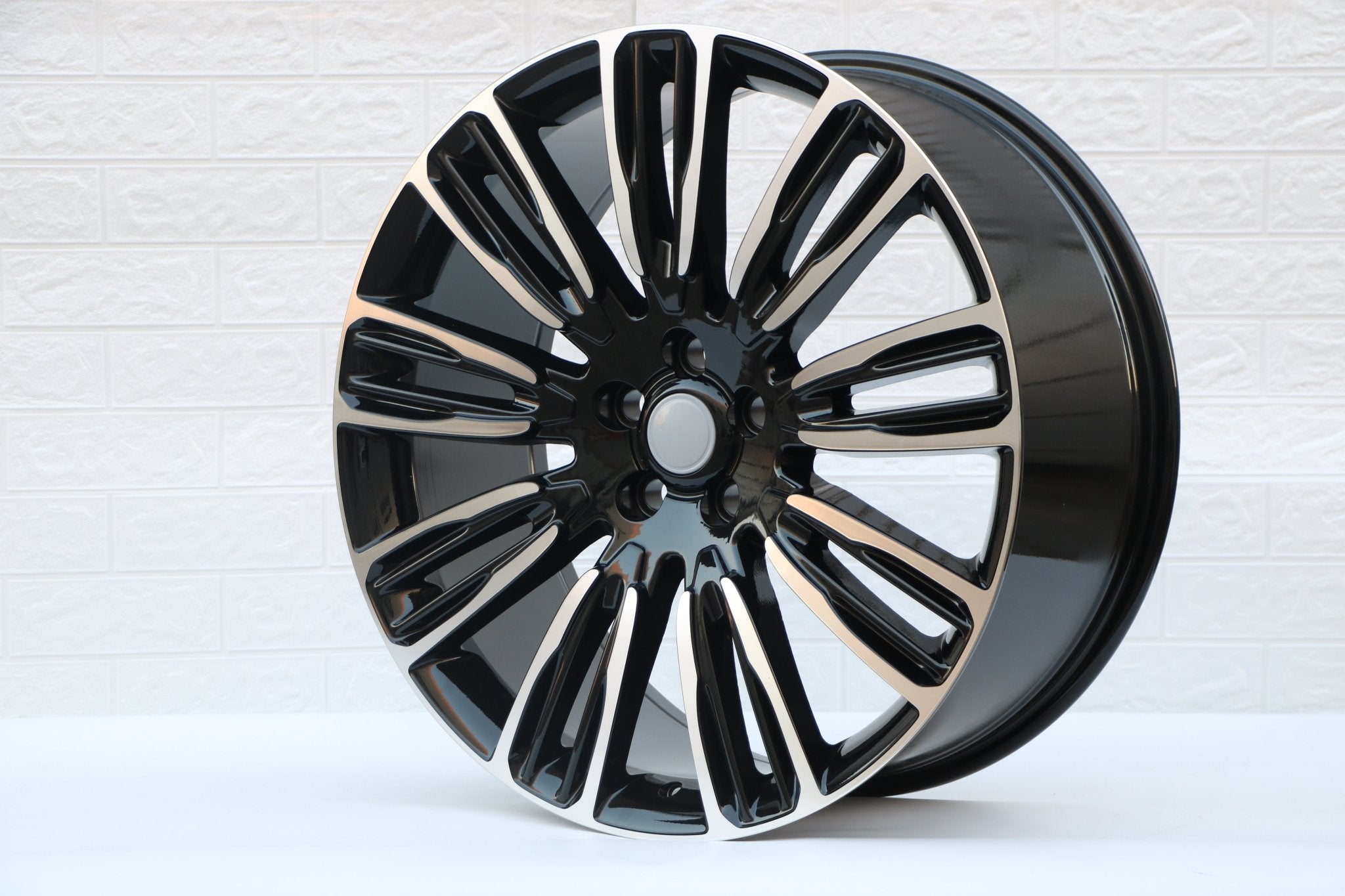 W798 D1292 Black Machined Face 22x9.5 ET45 5x120 CB72.6 - Gun Hill Tire House (WTW - WHOLESALE TIRES & WHEELS)