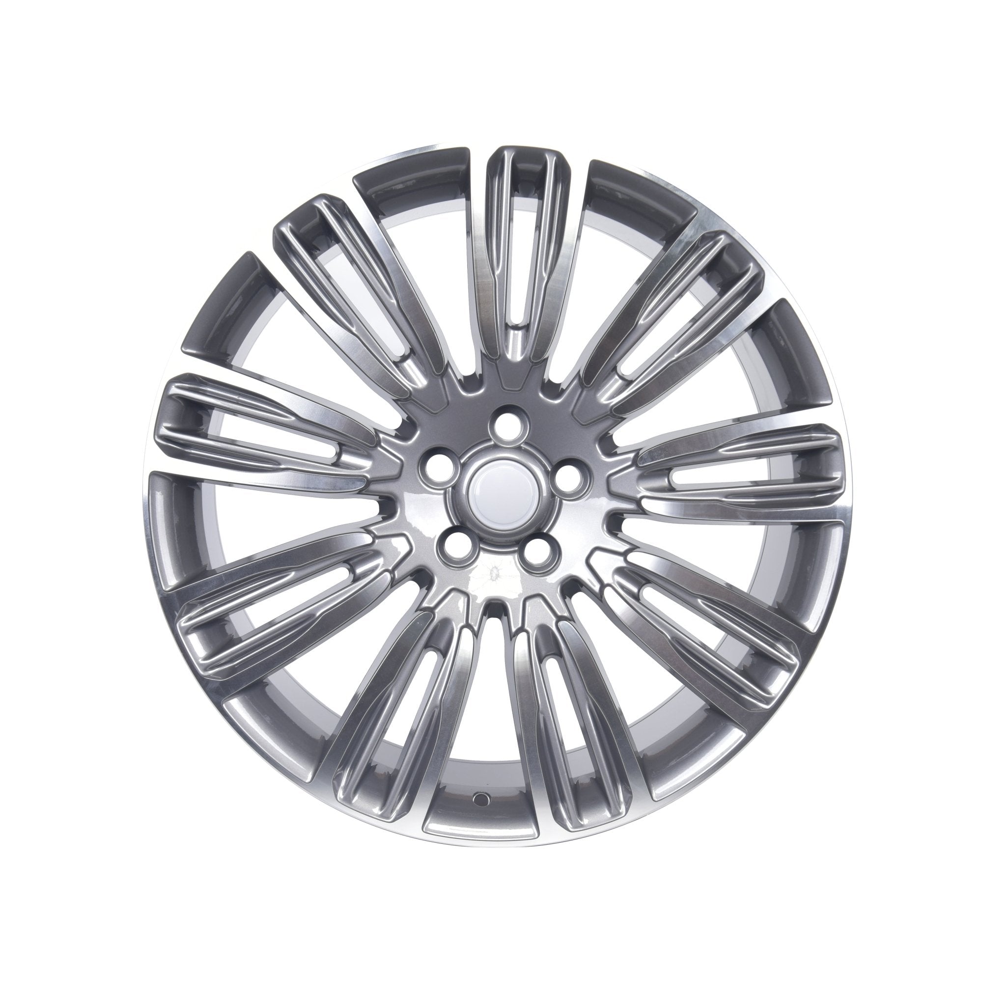 W798 Gunmetal Machined Face 22x9.5 ET45 5x120 CB72.6 - Gun Hill Tire House (WTW - WHOLESALE TIRES & WHEELS)