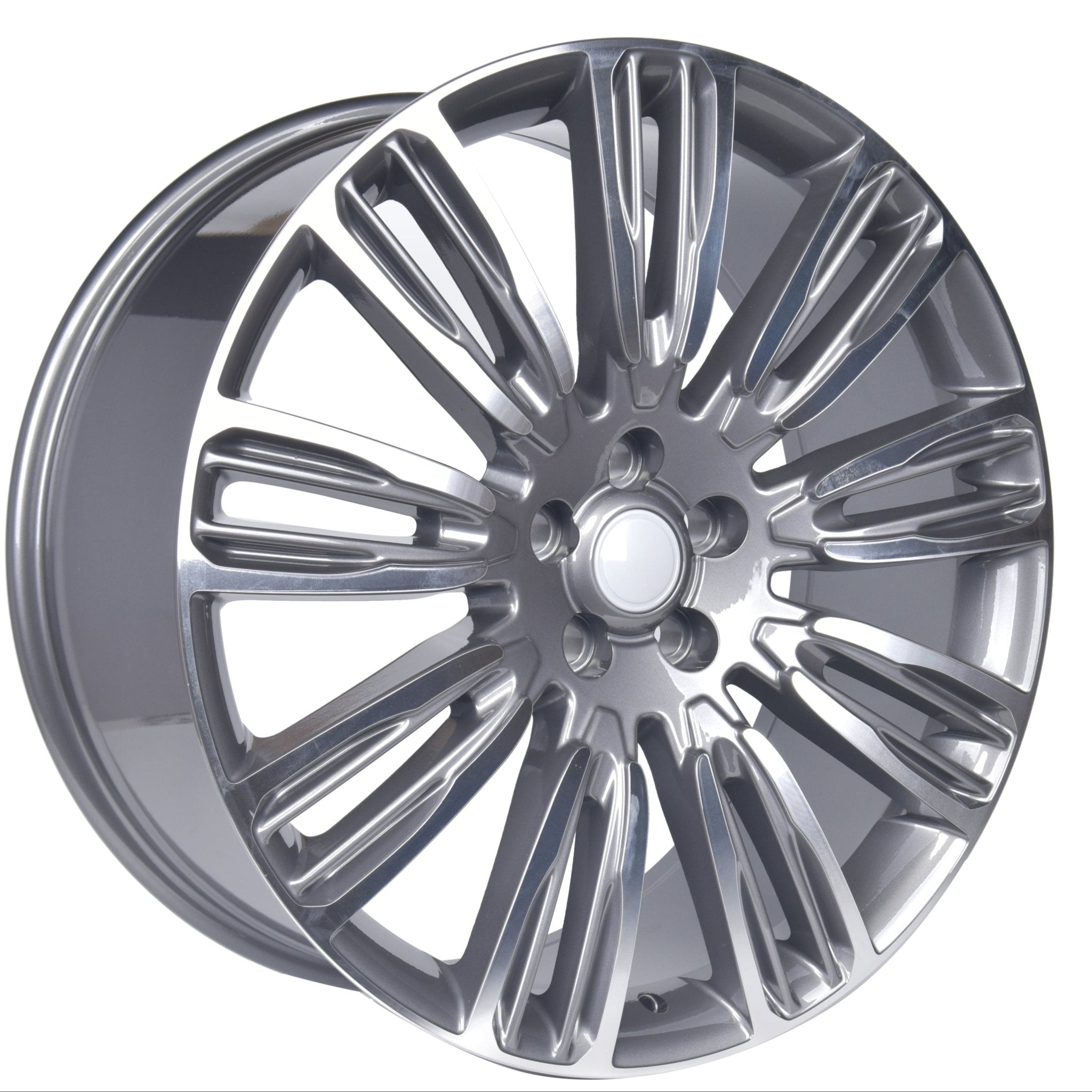 W798 Gunmetal Machined Face 22x9.5 ET45 5x120 CB72.6 - Gun Hill Tire House (WTW - WHOLESALE TIRES & WHEELS)