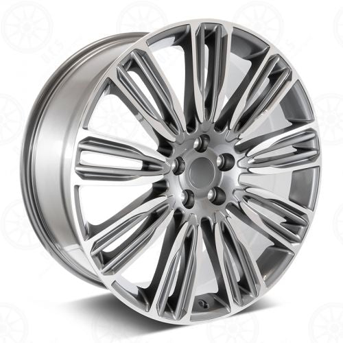 W798 Gunmetal Machined Face 22x9.5 ET45 5x120 CB72.6 - Gun Hill Tire House (WTW - WHOLESALE TIRES & WHEELS)