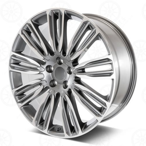 W798 Gunmetal Machined Face 22x9.5 ET45 5x120 CB72.6 - Gun Hill Tire House (WTW - WHOLESALE TIRES & WHEELS)