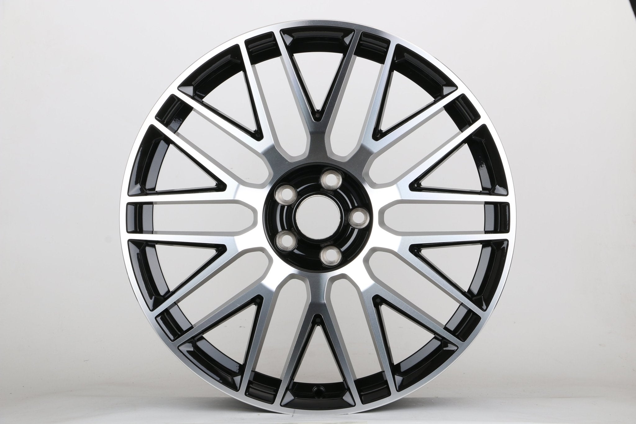 W803 IVF - 932 Black Machined Face 20x9.5 ET43 5x112 CB66.6 - Gun Hill Tire House (WTW - WHOLESALE TIRES & WHEELS)