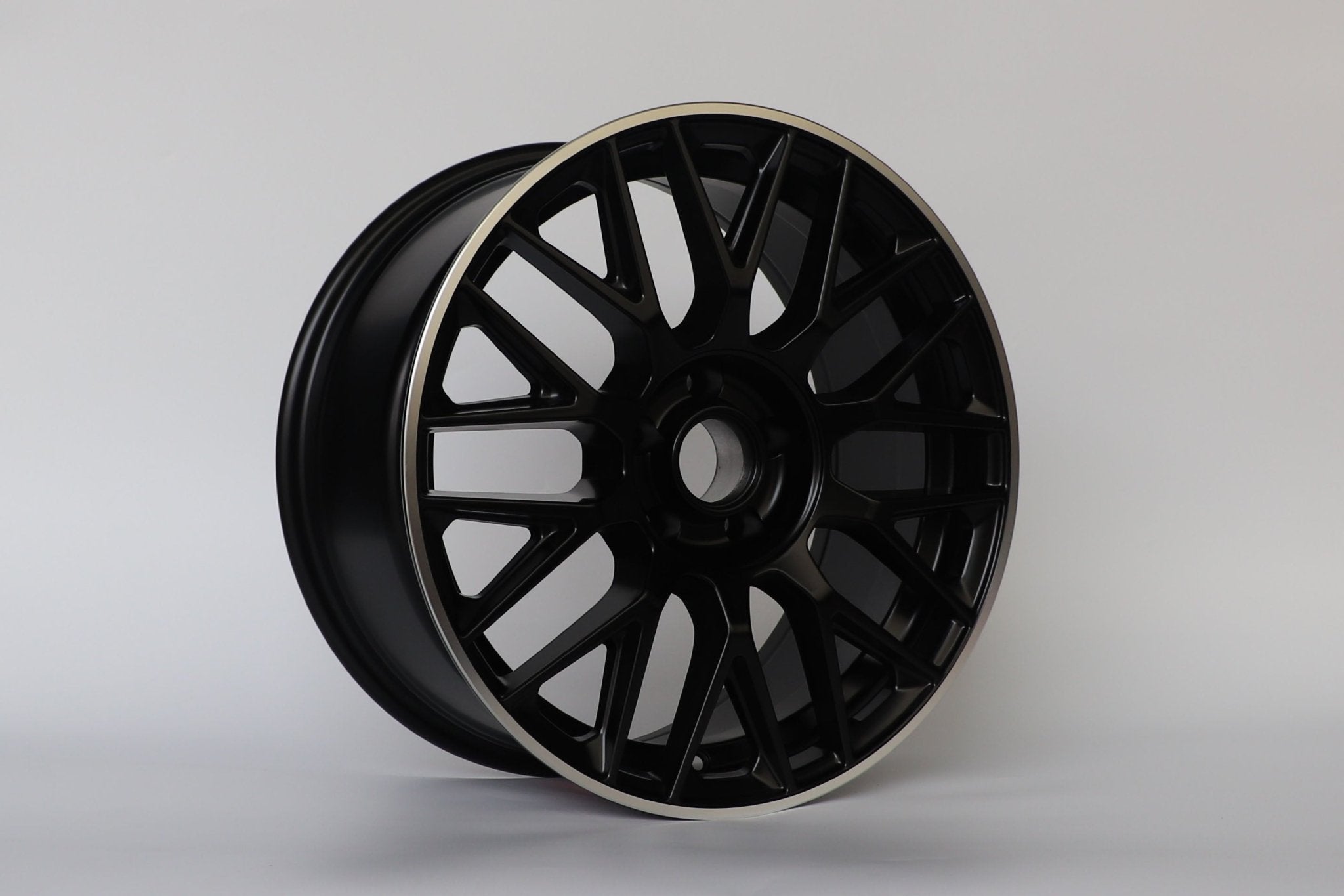 W803 1766 Satin Black Machined Lip 20x9.5 ET35 5x112 CB66.6 - Gun Hill Tire House (WTW - WHOLESALE TIRES & WHEELS)