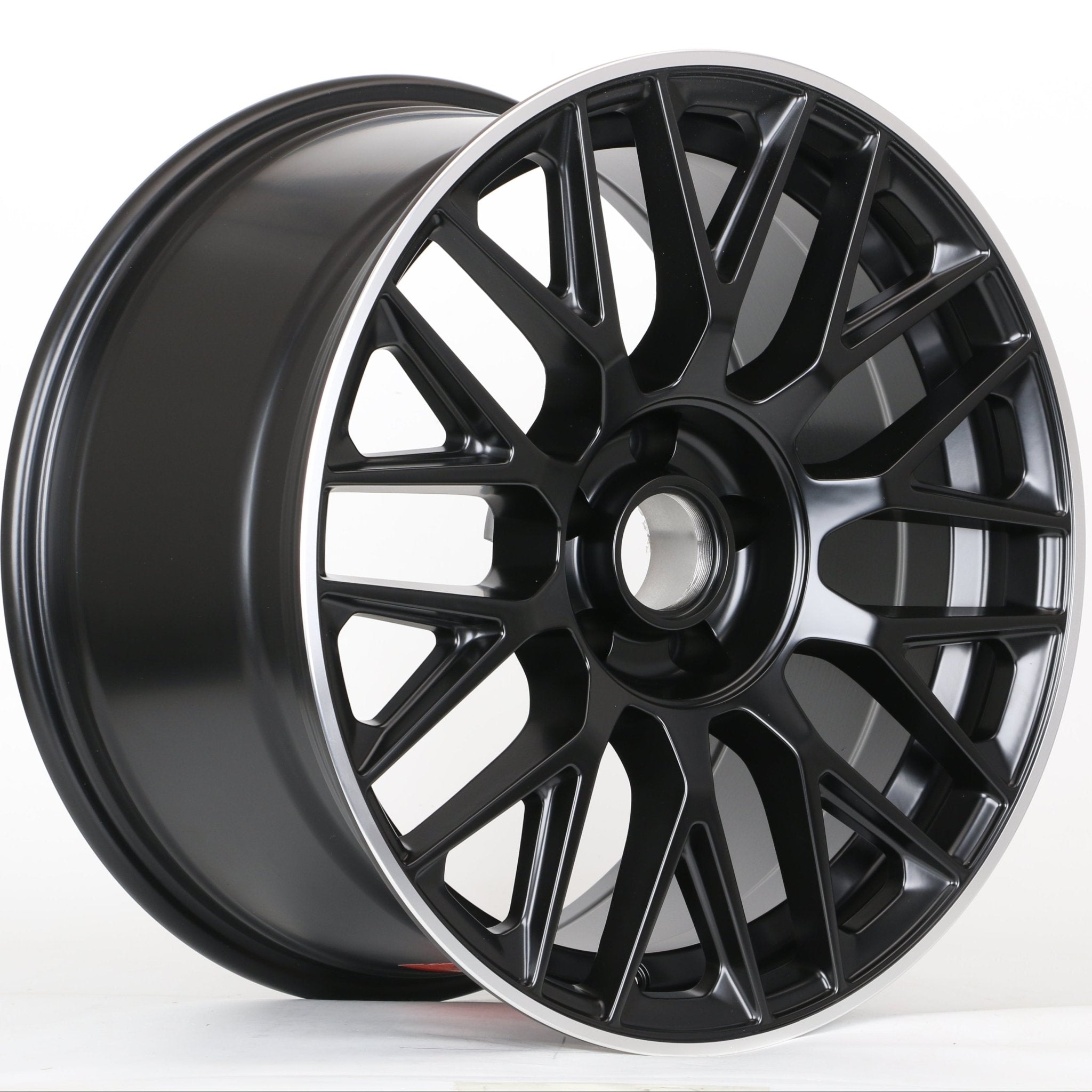 W803 1766 Satin Black Machined Lip 20x9.5 ET35 5x112 CB66.6 - Gun Hill Tire House (WTW - WHOLESALE TIRES & WHEELS)
