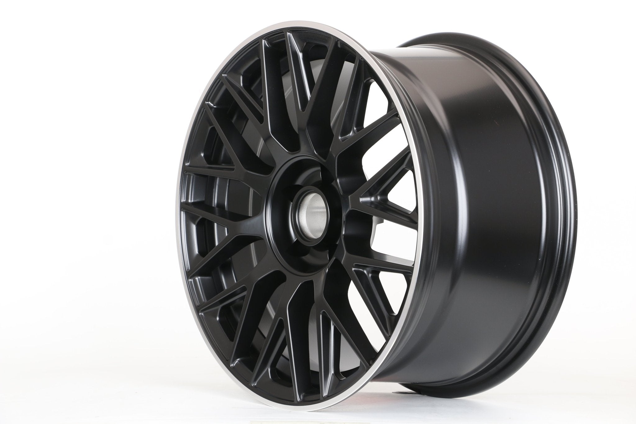 W803 1766 Satin Black Machined Lip 20x9.5 ET35 5x112 CB66.6 - Gun Hill Tire House (WTW - WHOLESALE TIRES & WHEELS)
