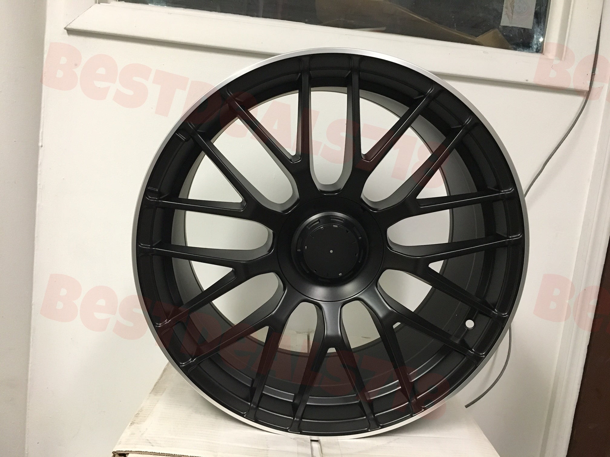 W807 1268 Satin Black Machined Lip 20x9.0 ET35 5x112 CB66.6 - Gun Hill Tire House (WTW - WHOLESALE TIRES & WHEELS)