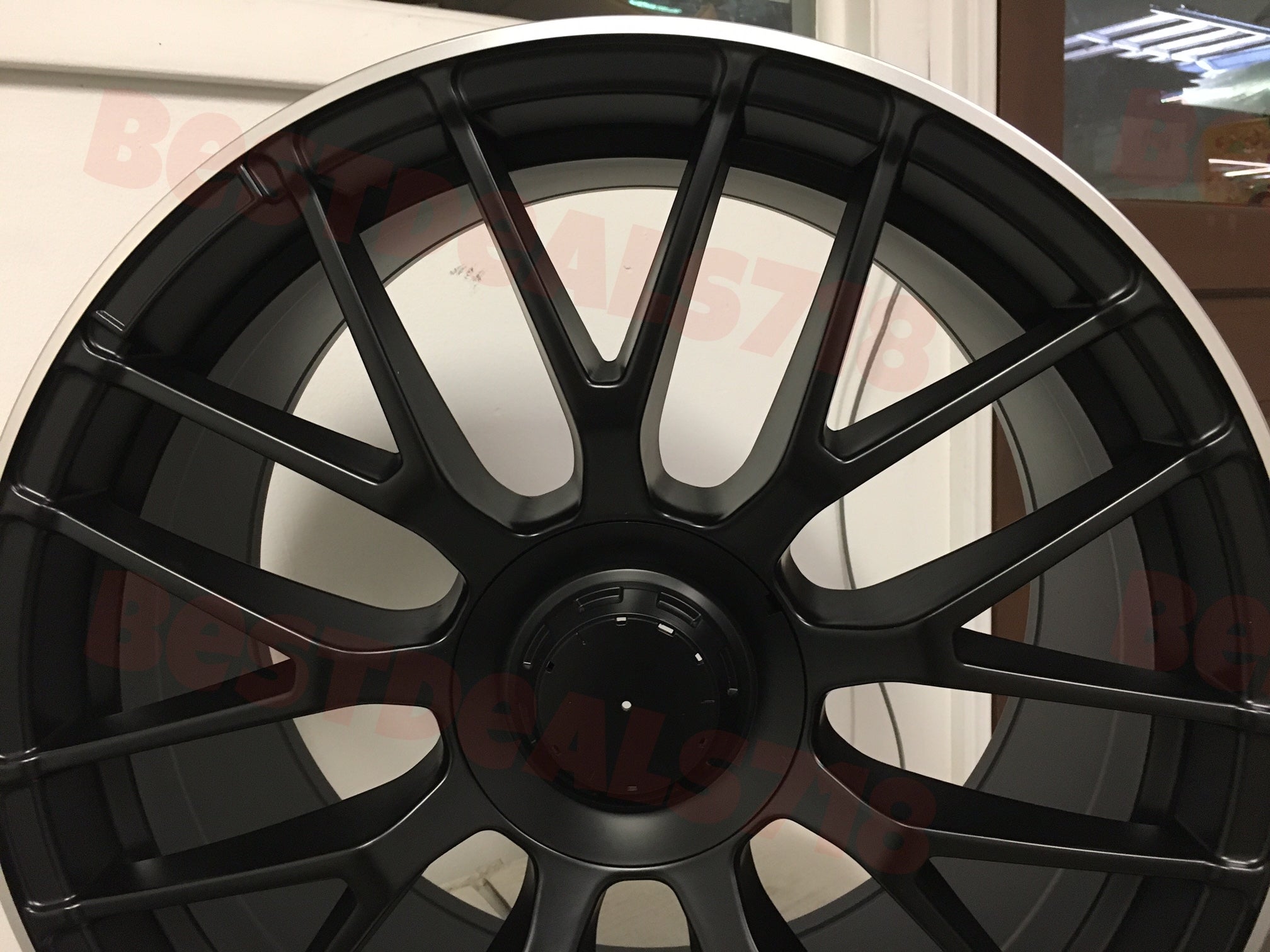 W807 1268 Satin Black Machined Lip 20x9.0 ET35 5x112 CB66.6 - Gun Hill Tire House (WTW - WHOLESALE TIRES & WHEELS)