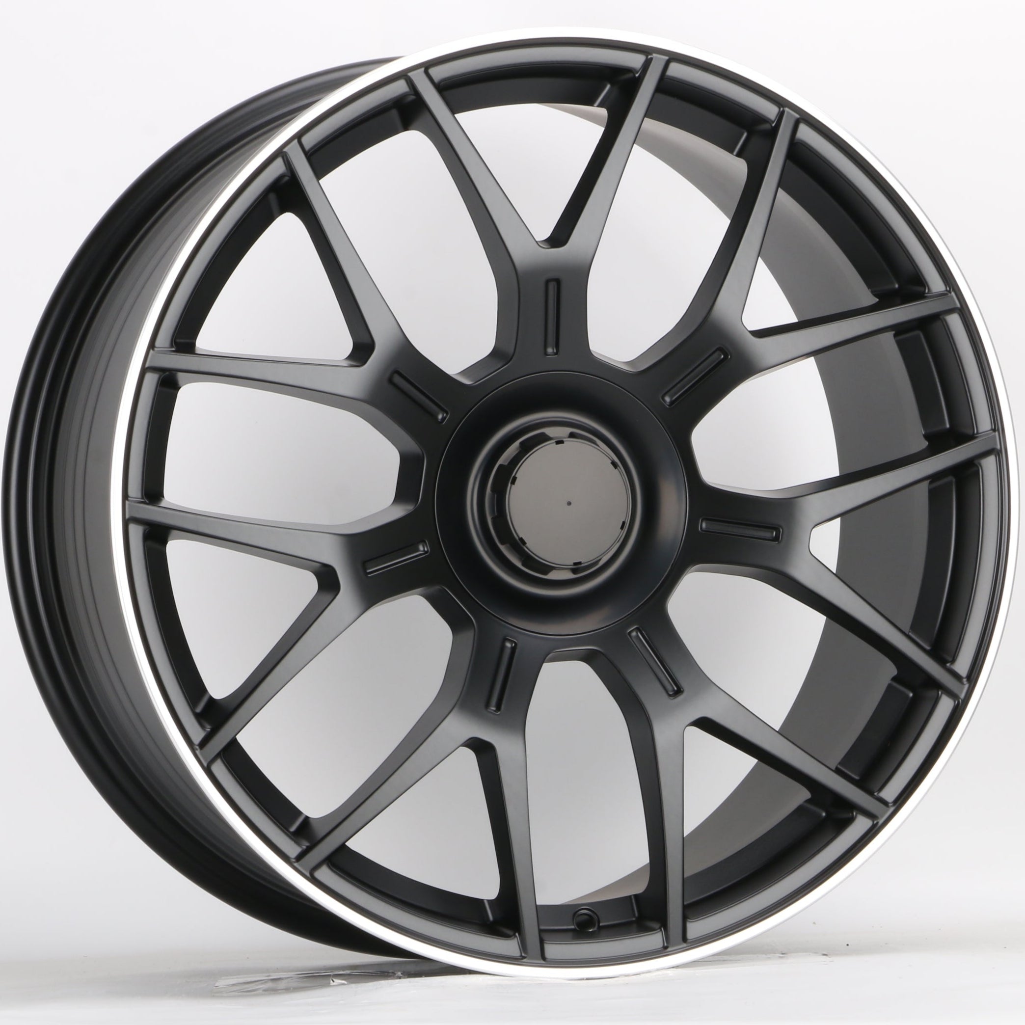 W810 FBX184 Satin Black Machined Lip 20x9.5 ET43 5x112 CB66.6 - Gun Hill Tire House (WTW - WHOLESALE TIRES & WHEELS)