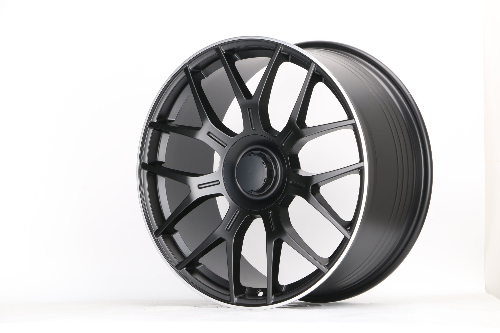 W810 FBX184 Satin Black Machined Lip 20x9.5 ET43 5x112 CB66.6 - Gun Hill Tire House (WTW - WHOLESALE TIRES & WHEELS)