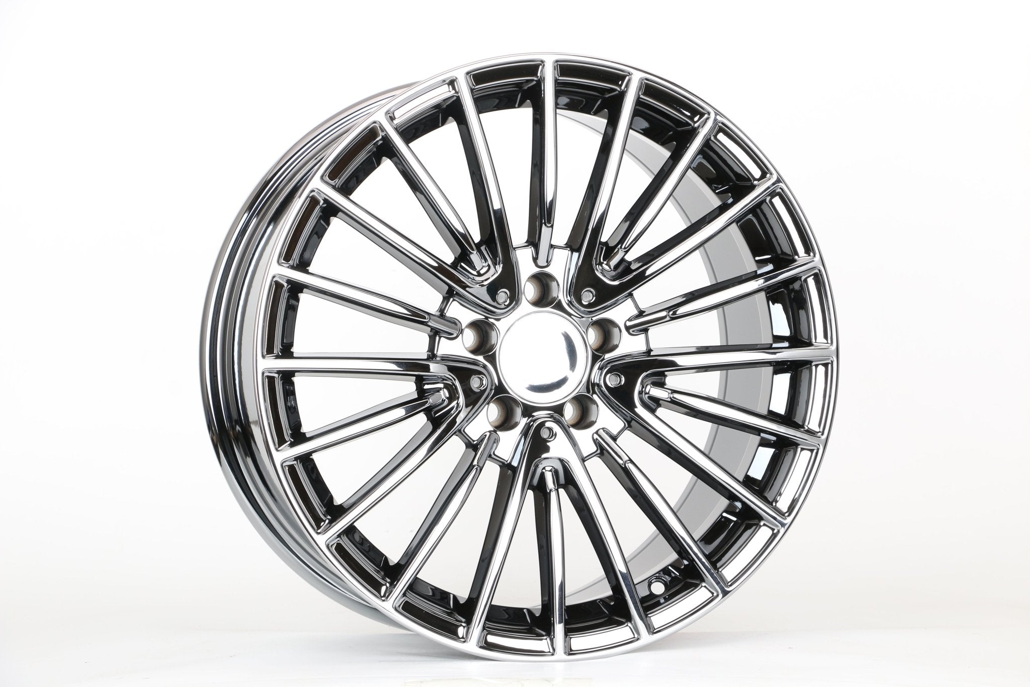 W812 1779 Black Chrome 18x8.5 ET35 5x112 CB66.6 C507 - 01 - C MB - 2022 MB - 2776 - Gun Hill Tire House (WTW - WHOLESALE TIRES & WHEELS)