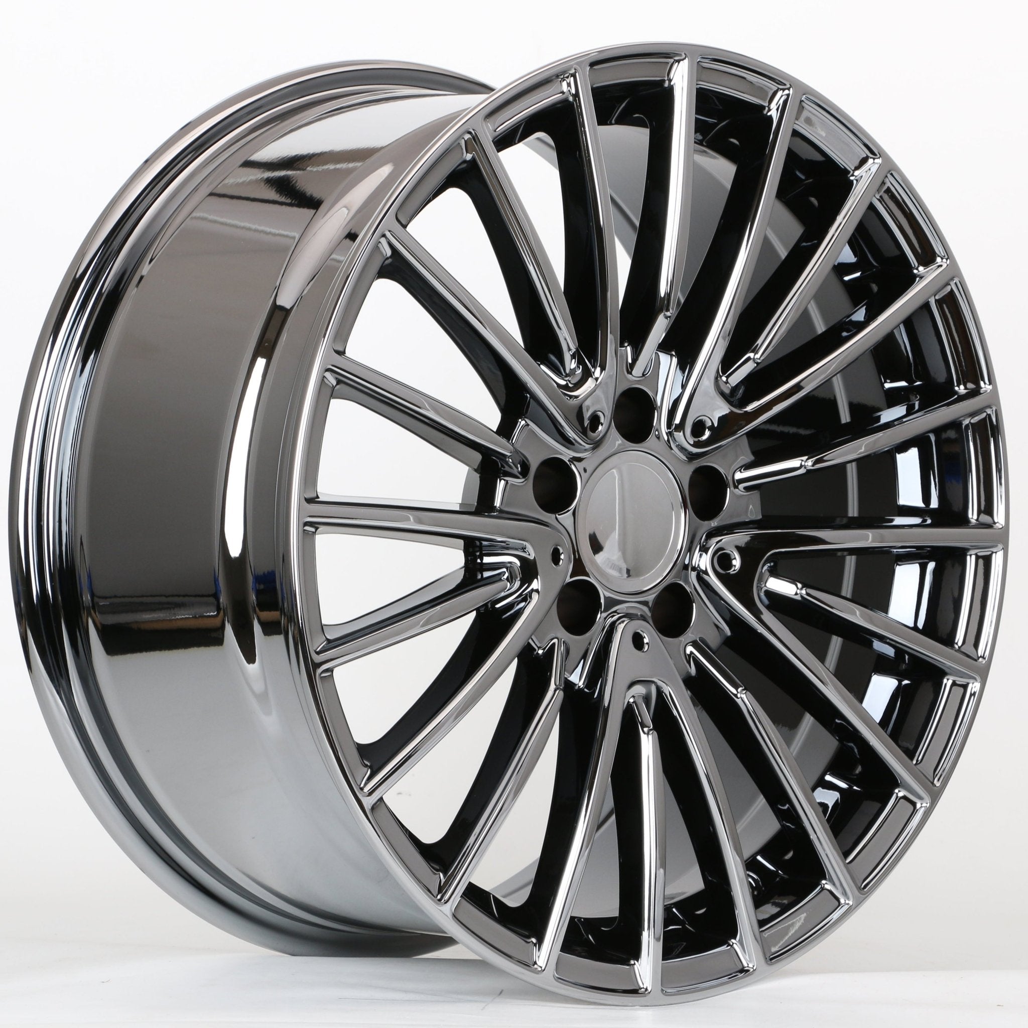 W812 1779 Black Chrome 18x8.5 ET35 5x112 CB66.6 C507 - 01 - C MB - 2022 MB - 2776 - Gun Hill Tire House (WTW - WHOLESALE TIRES & WHEELS)