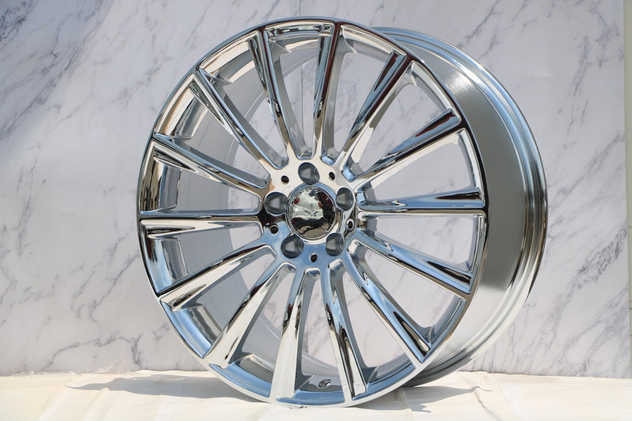 W813 Chrome 22x9.0 ET32 5x112 CB66.6 - Gun Hill Tire House (WTW - WHOLESALE TIRES & WHEELS)