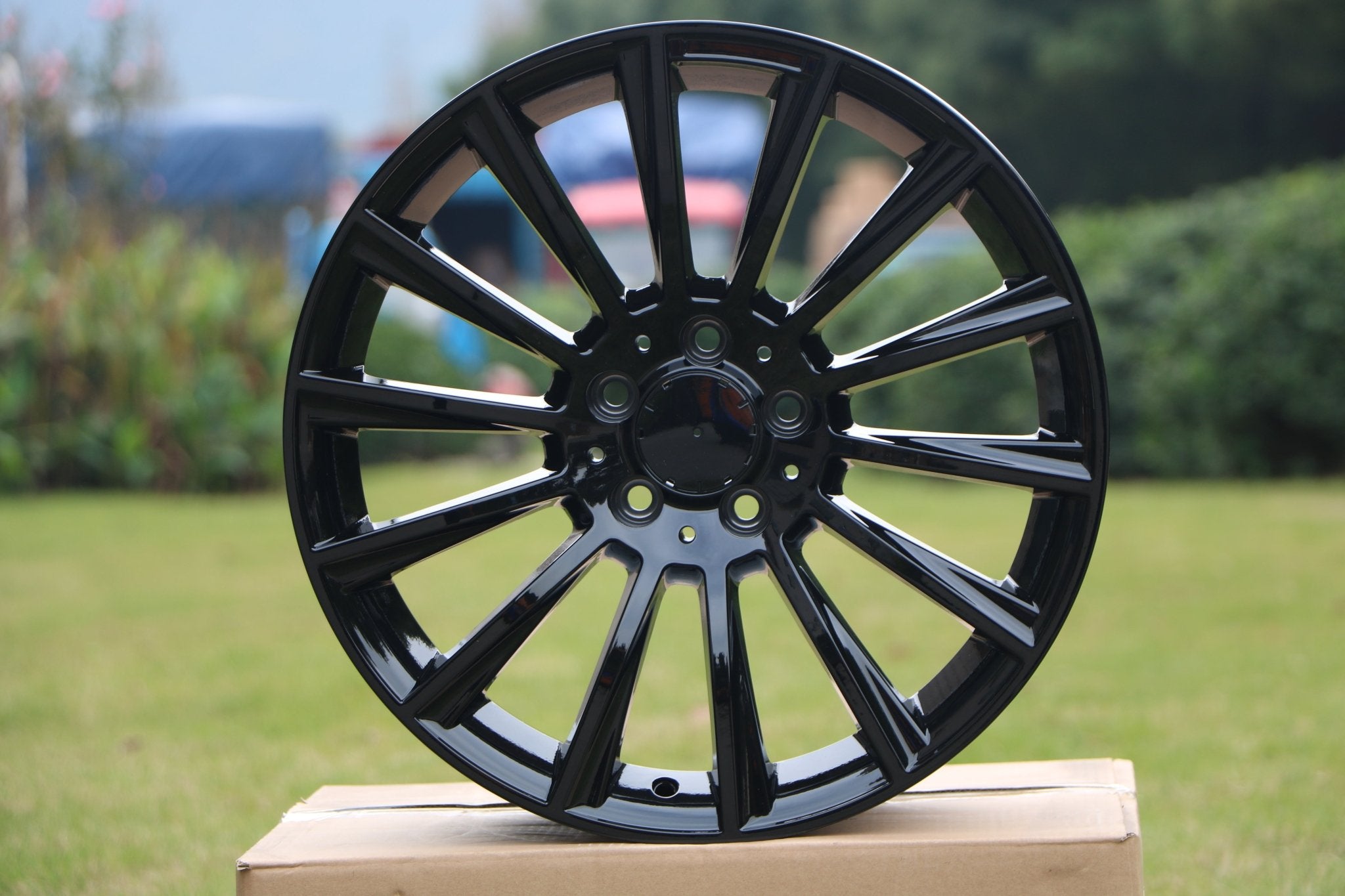 W813 Gloss Black 22x10.0 ET45 5x112 CB66.6 - Gun Hill Tire House (WTW - WHOLESALE TIRES & WHEELS)