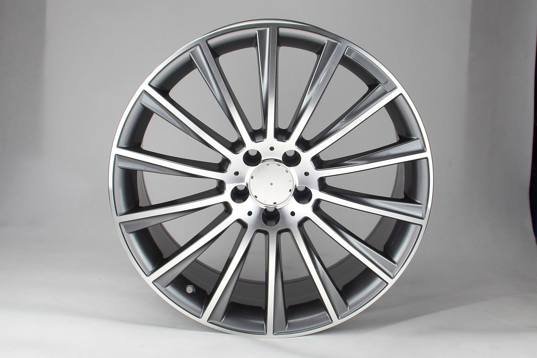 W813 Gunmetal Machined Face 22x10.0 ET45 5x112 CB66.6 - Gun Hill Tire House (WTW - WHOLESALE TIRES & WHEELS)