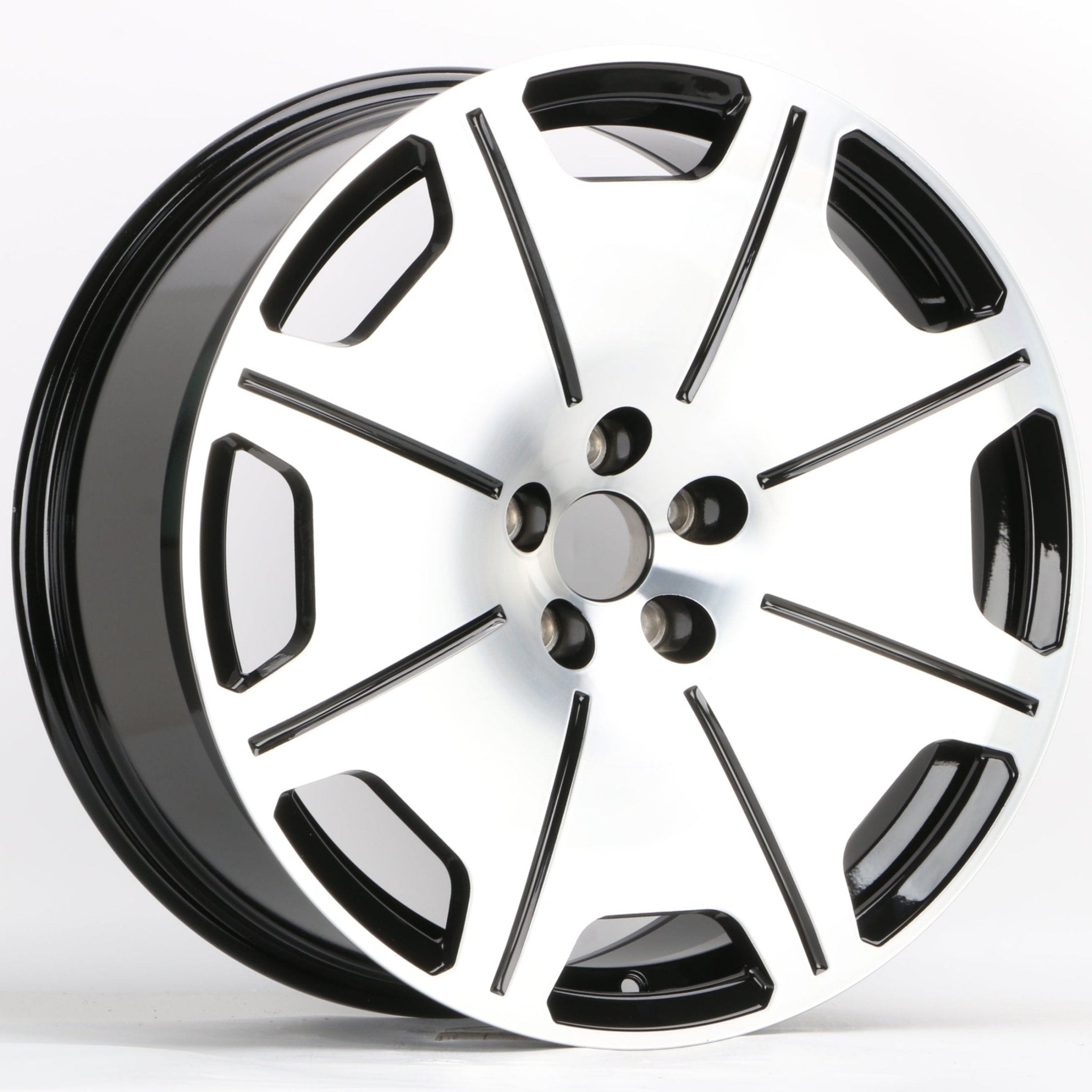 W816 IVF - 3052 Black Machined Face 20x9.0 ET30 5x112 CB66.45 - Gun Hill Tire House (WTW - WHOLESALE TIRES & WHEELS)