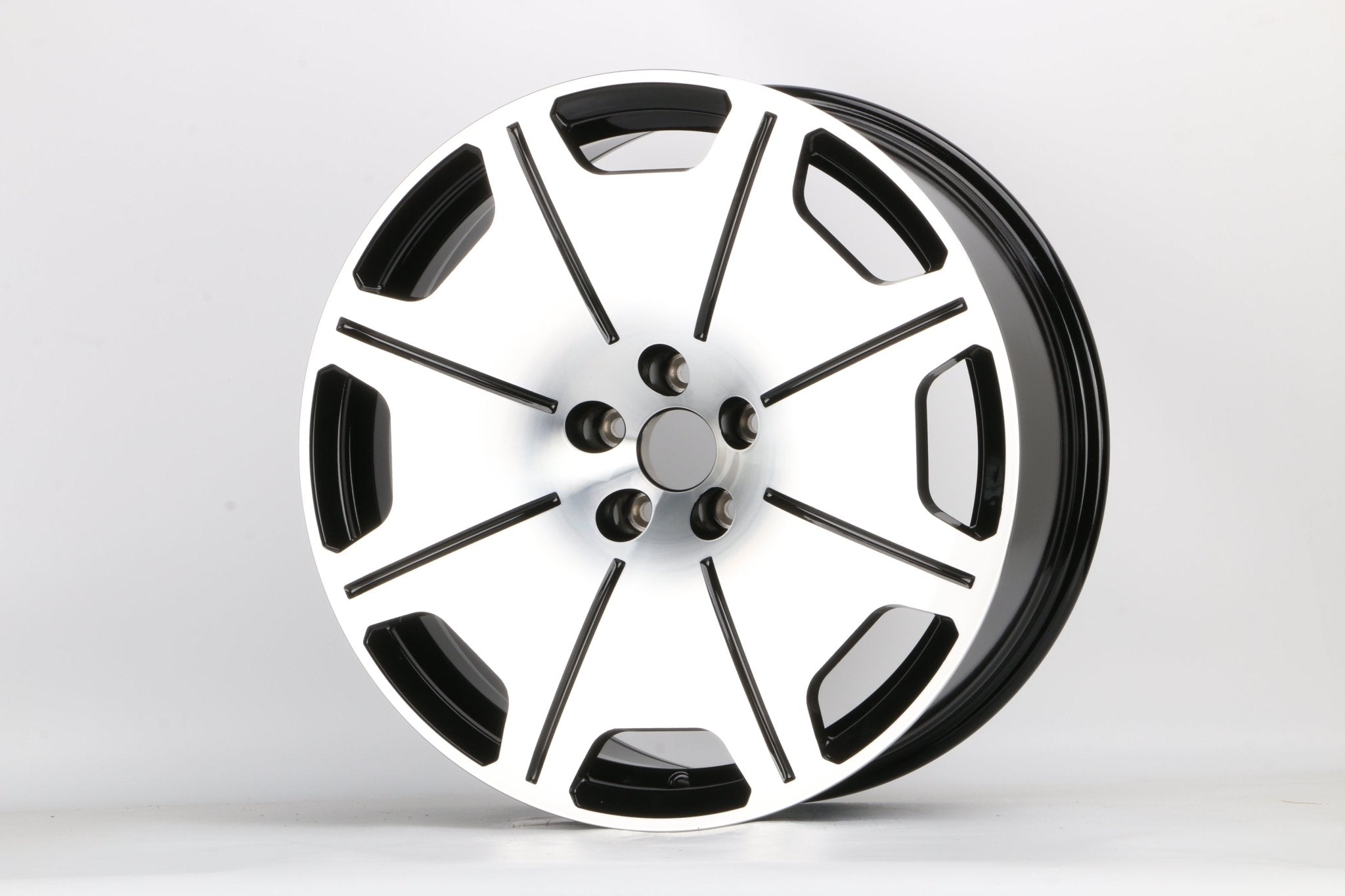 W816 IVF - 3052 Black Machined Face 20x9.0 ET30 5x112 CB66.45 - Gun Hill Tire House (WTW - WHOLESALE TIRES & WHEELS)