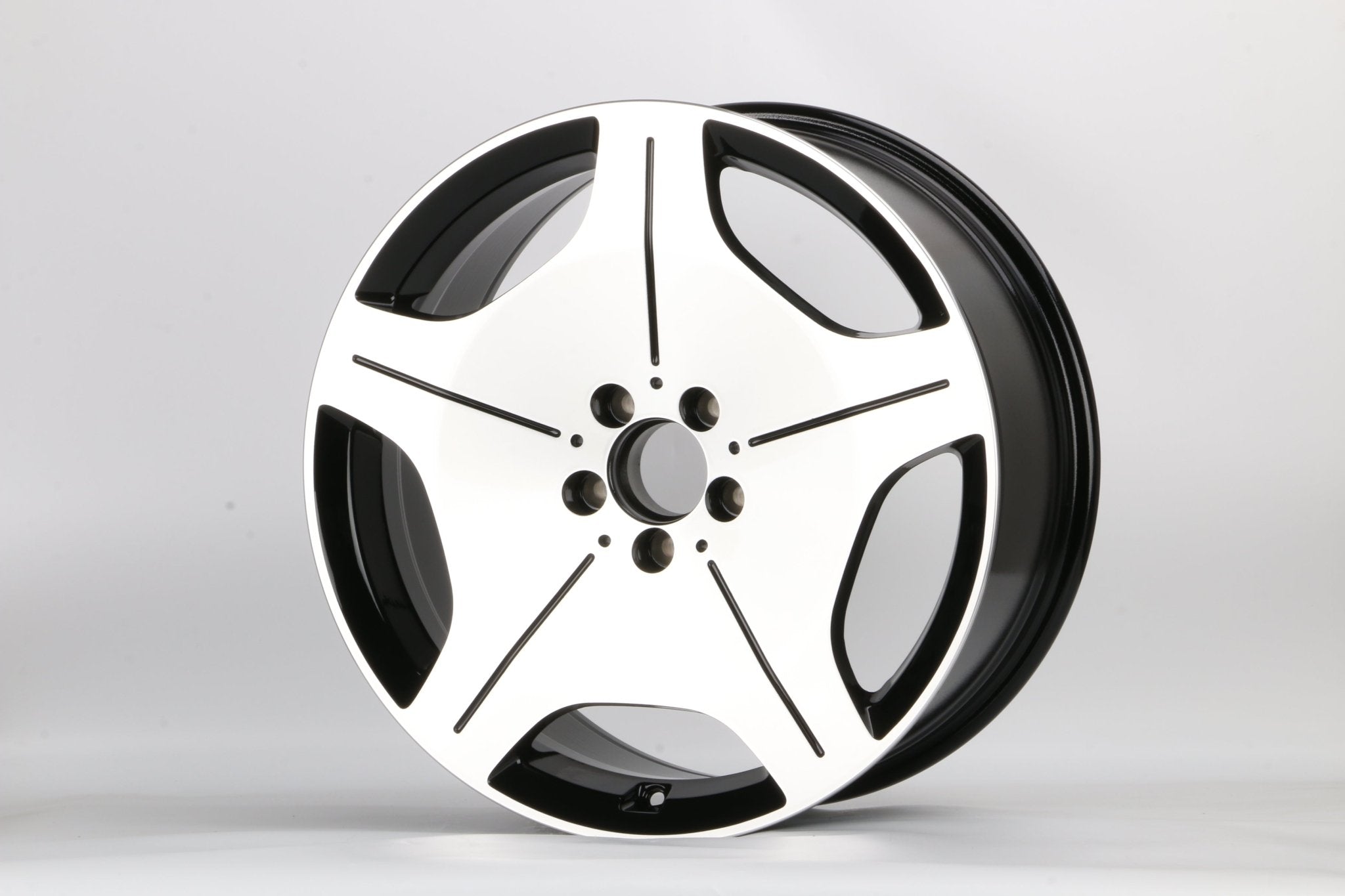 W817 IVF - 3069 Black Machined Face 20x9.5 ET43 5x112 CB66.5 - Gun Hill Tire House (WTW - WHOLESALE TIRES & WHEELS)