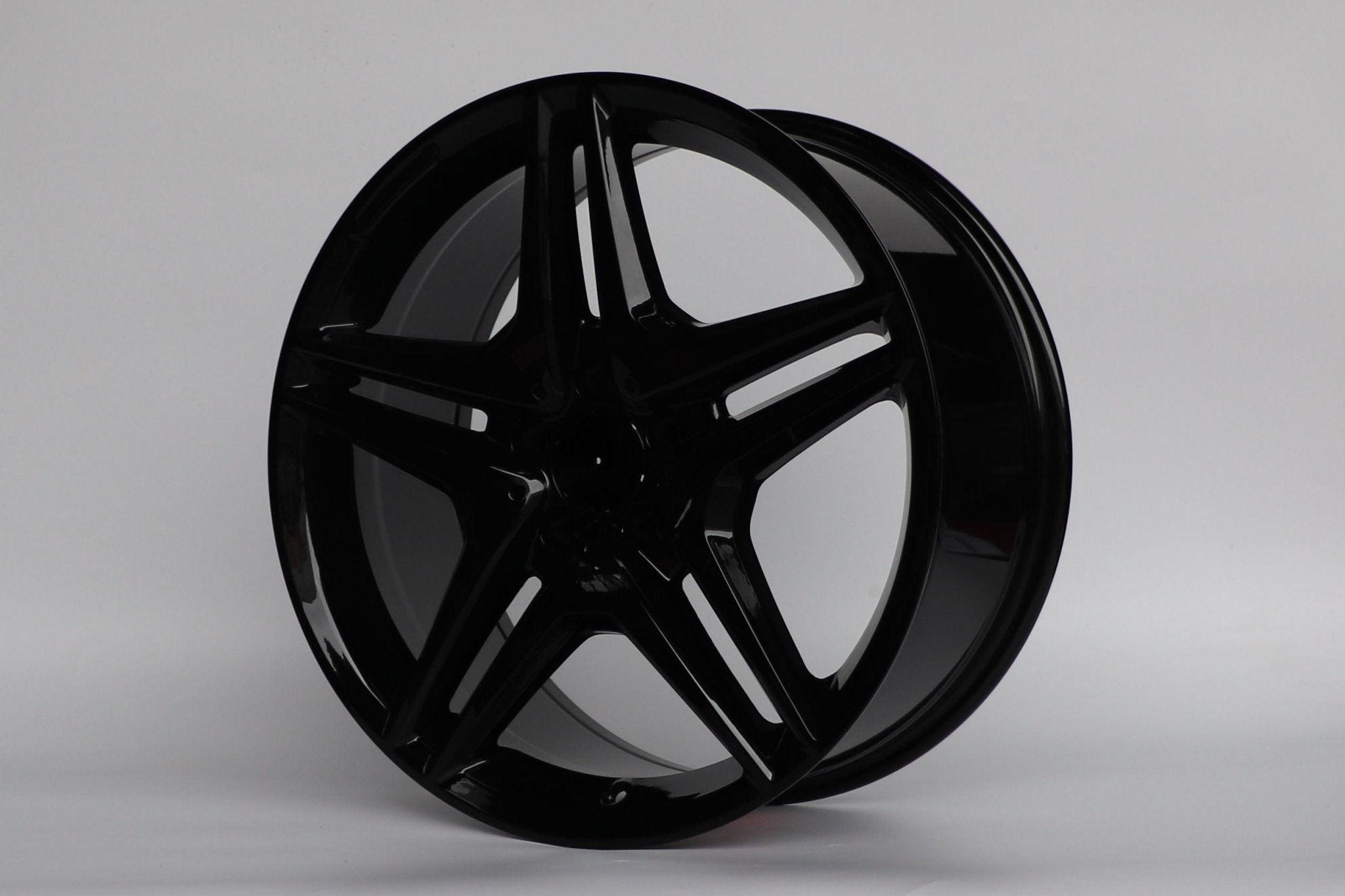 W828 496 Gloss Black 19x9.5 ET35 5x112 CB 66.6 - Gun Hill Tire House (WTW - WHOLESALE TIRES & WHEELS)
