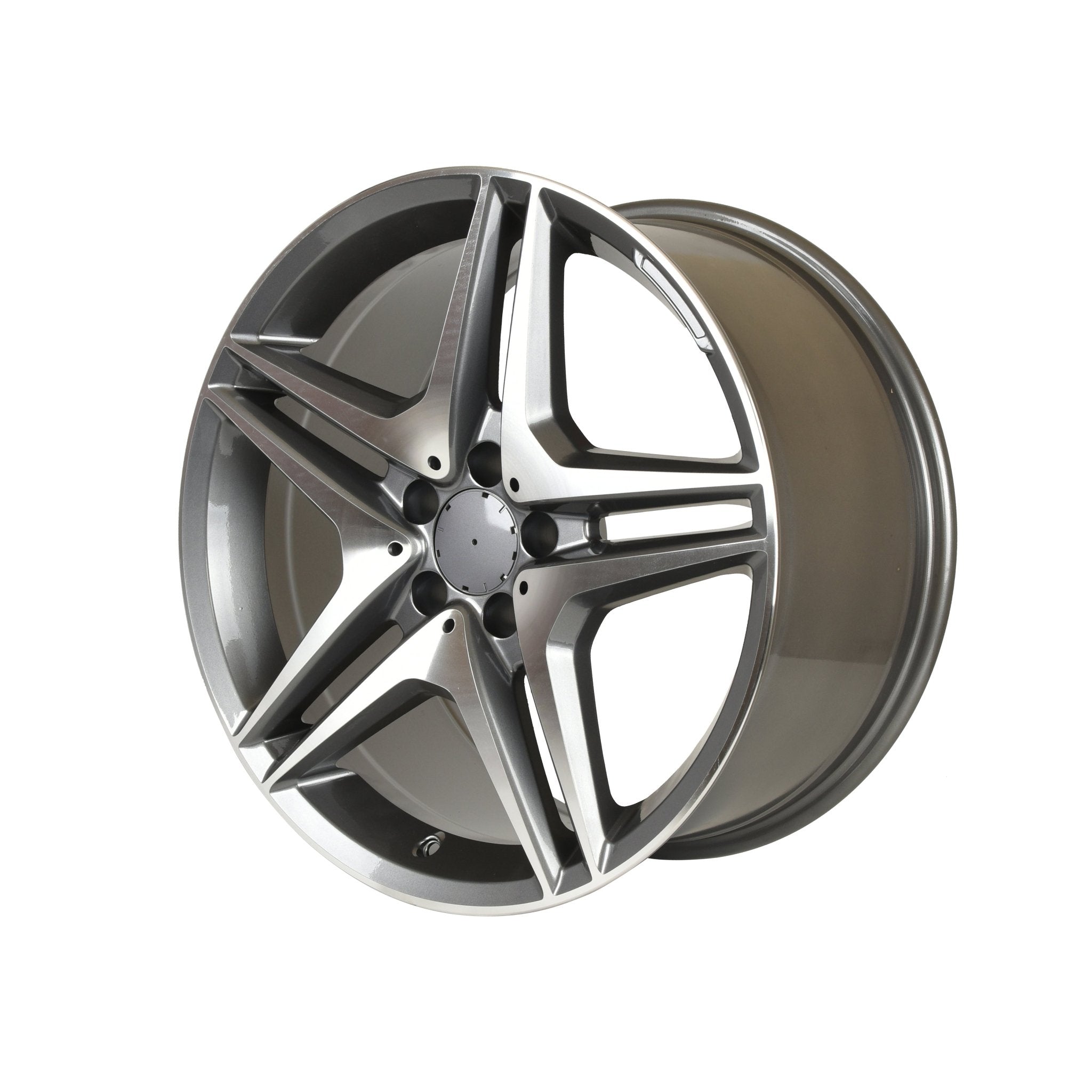 W828 Gunmetal Machined Face 19*8.5 ET45 PCD5*112 CB66.6 - Gun Hill Tire House (WTW - WHOLESALE TIRES & WHEELS)