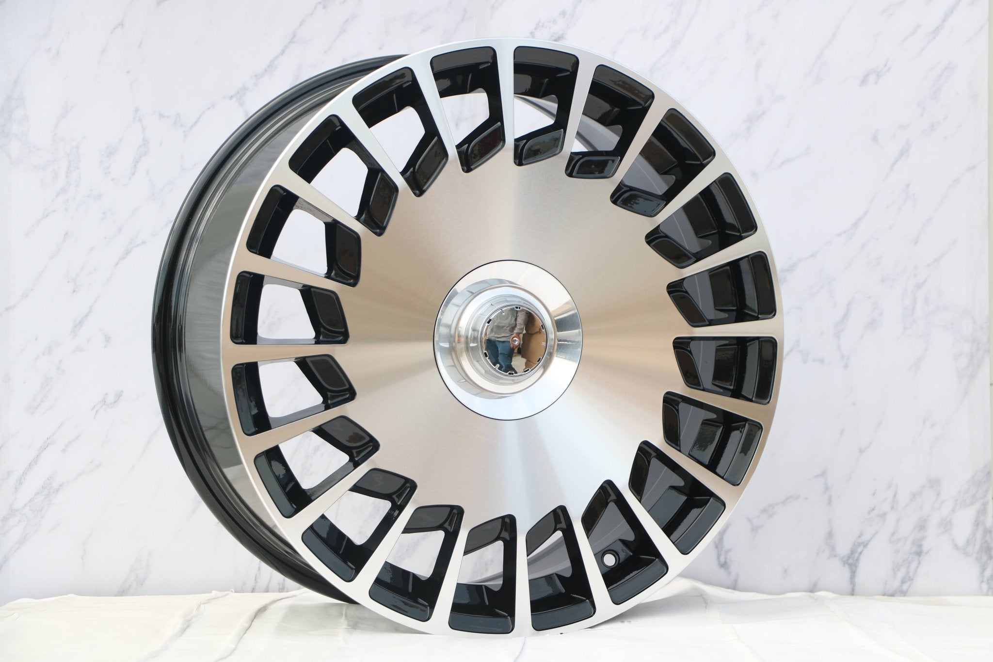 W835 Black Machined Face 20x8.5 ET35 5x112 CB66.6 - Gun Hill Tire House (WTW - WHOLESALE TIRES & WHEELS)