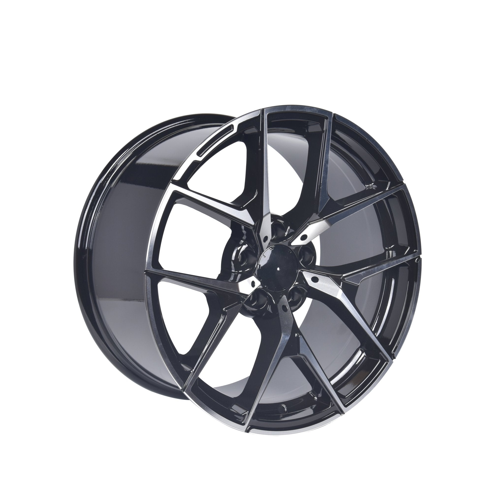 W838 F1225 Gloss Black 17x8.0 ET35 5x112 CB66.6 - Gun Hill Tire House (WTW - WHOLESALE TIRES & WHEELS)