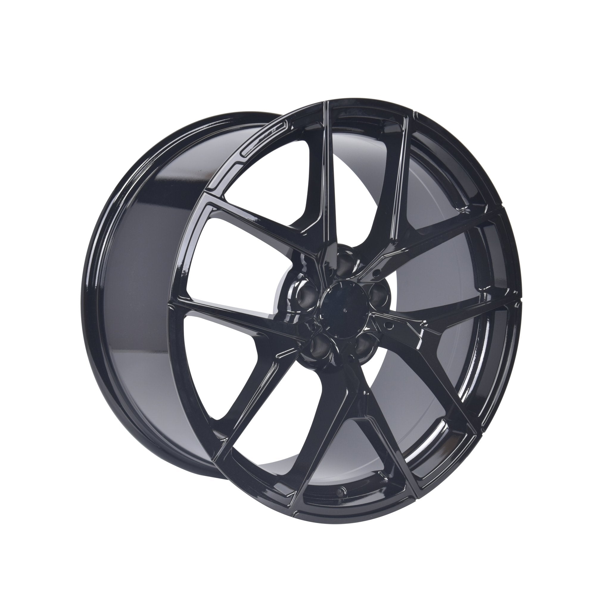 W838 Gloss Black 19x8.5 ET30 5x112 CB66.6 - Gun Hill Tire House (WTW - WHOLESALE TIRES & WHEELS)