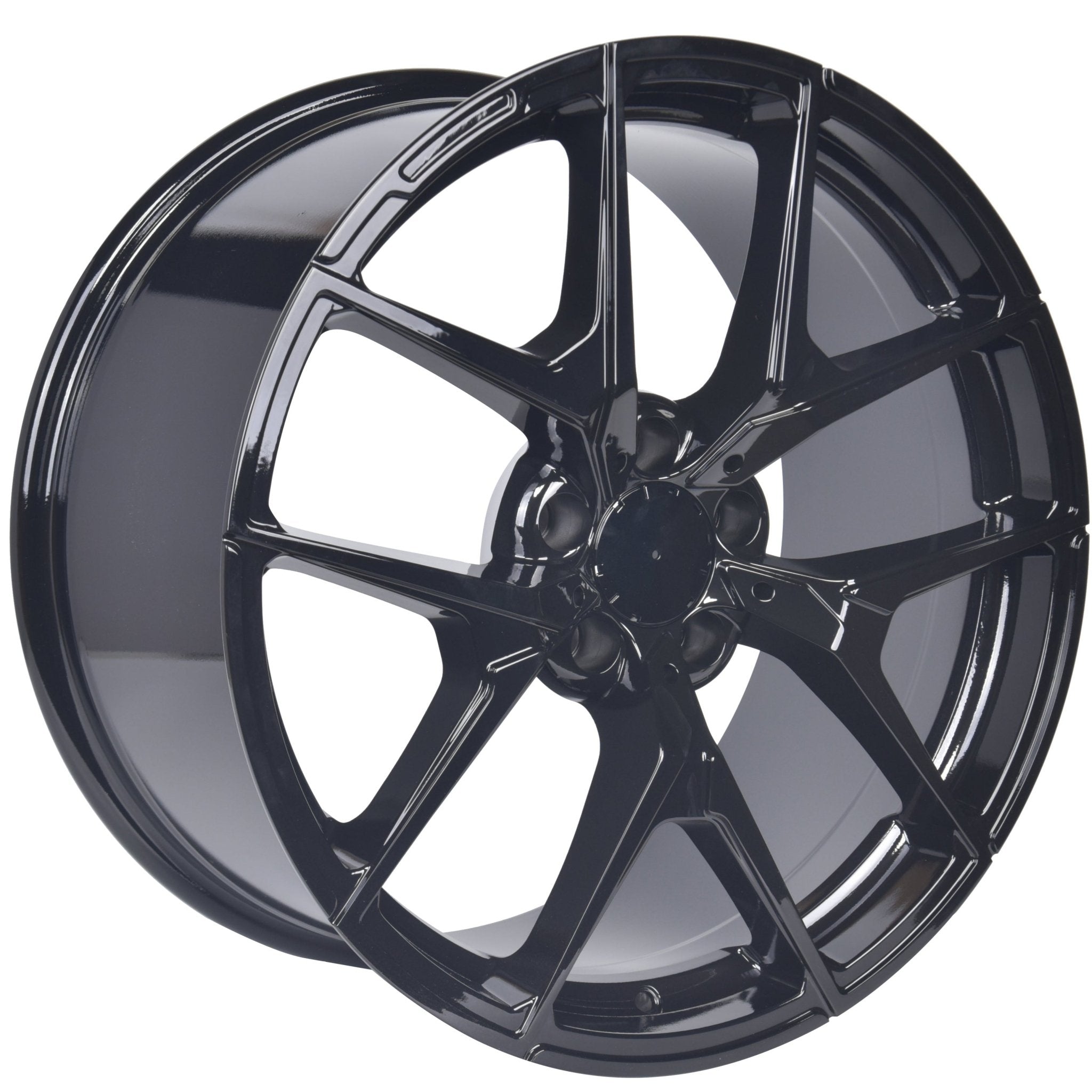 W838 Gloss Black 19x9.5 ET35 5x112 CB66.6 - Gun Hill Tire House (WTW - WHOLESALE TIRES & WHEELS)