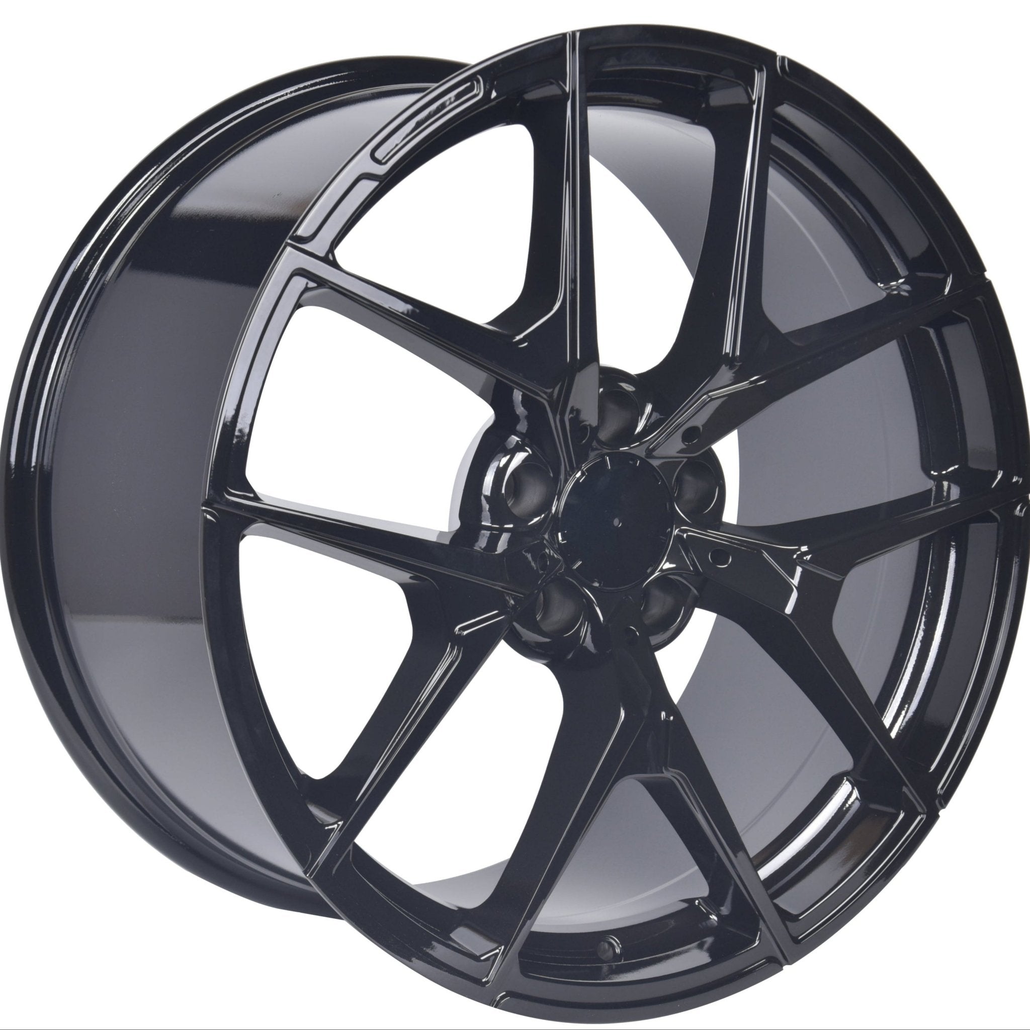 W838 Gloss Black 20x8.5 ET35 5x112 CB66.6 - Gun Hill Tire House (WTW - WHOLESALE TIRES & WHEELS)