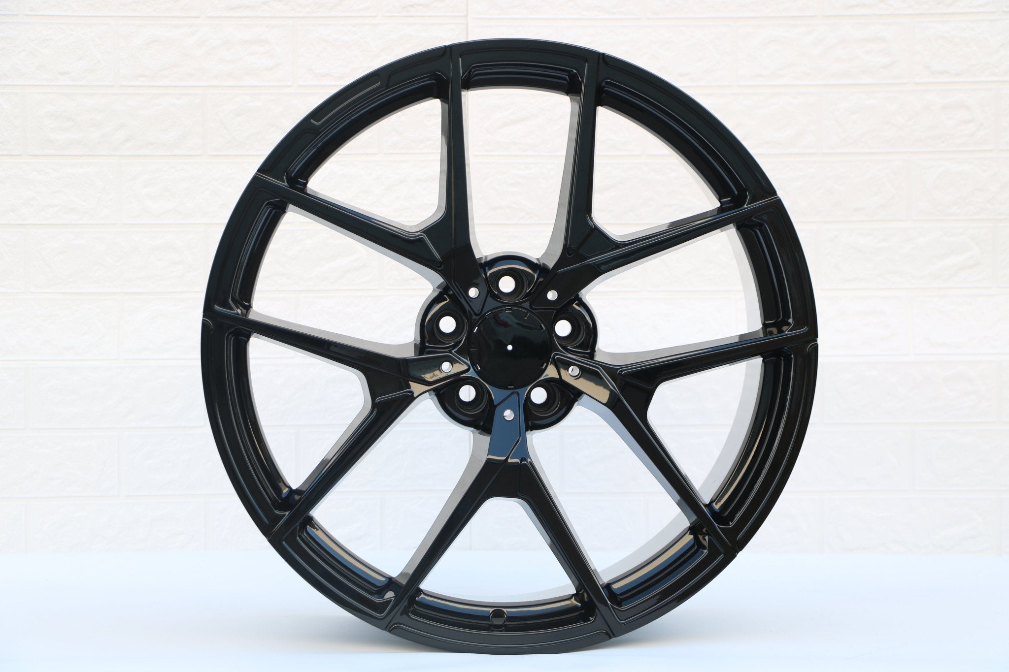 W838 Gloss Black 18x9.5 ET35 5x112 CB66.6 - Gun Hill Tire House (WTW - WHOLESALE TIRES & WHEELS)