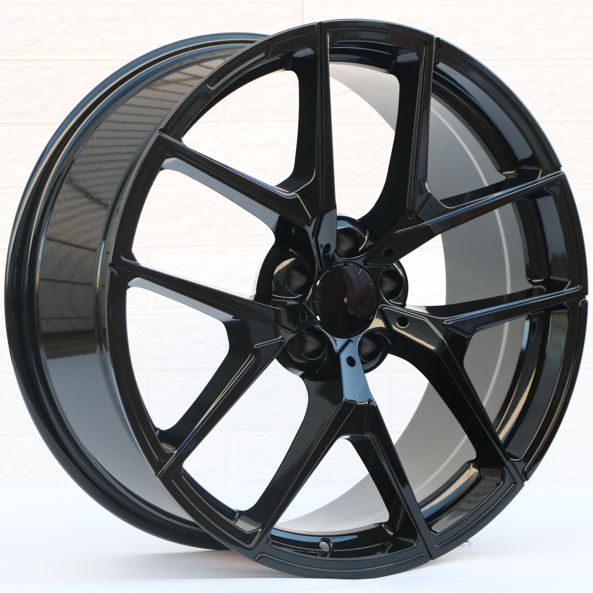 W838 Gloss Black 19x8.5 ET30 5x112 CB66.6 - Gun Hill Tire House (WTW - WHOLESALE TIRES & WHEELS)