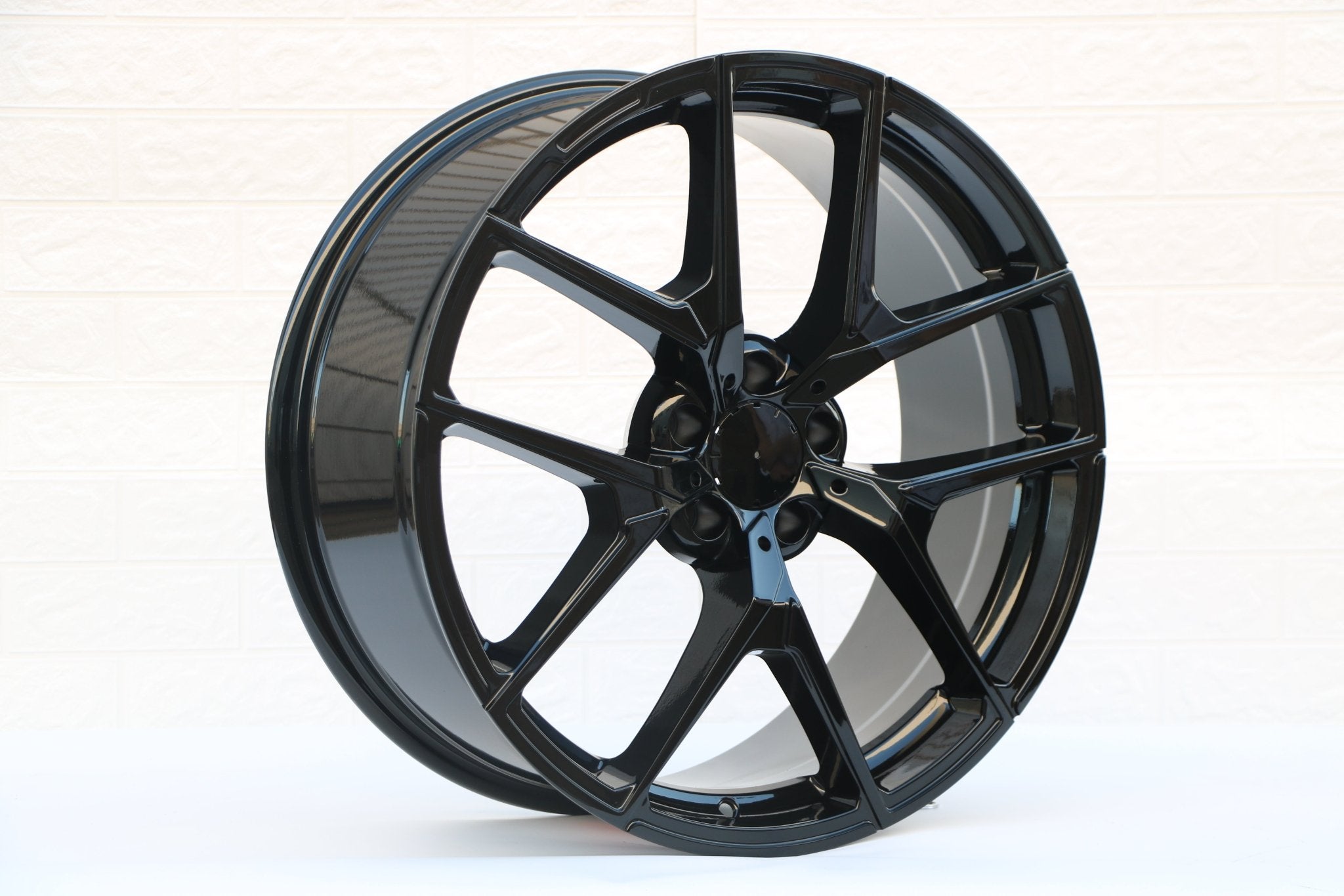 W838 Gloss Black 20x8.5 ET35 5x112 CB66.6 - Gun Hill Tire House (WTW - WHOLESALE TIRES & WHEELS)