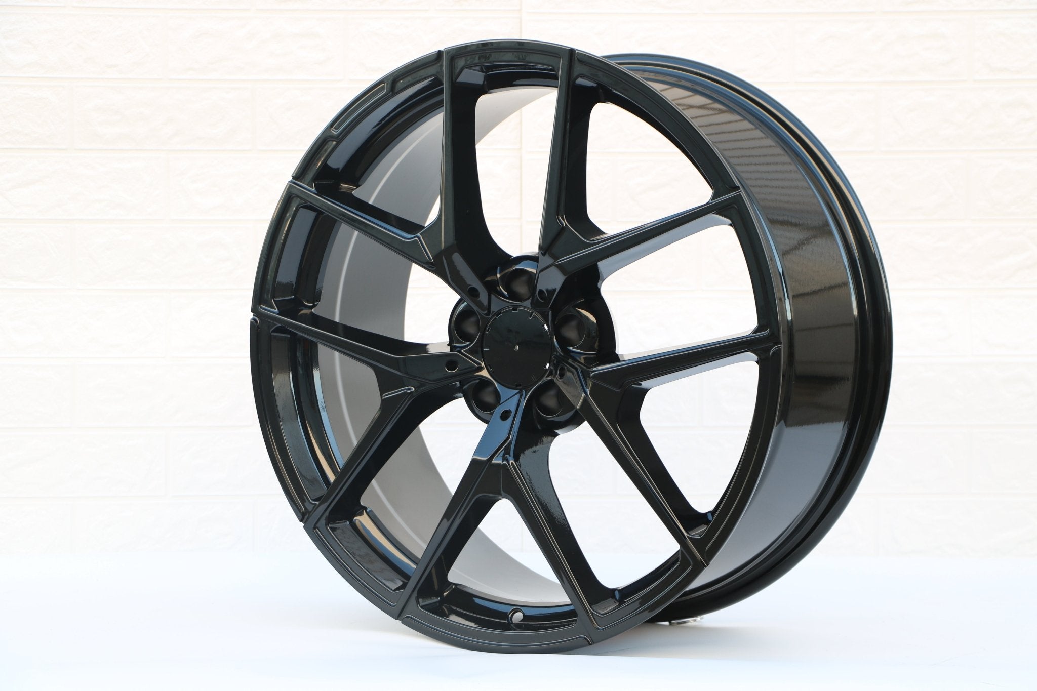 W838 Gloss Black 19x8.5 ET30 5x112 CB66.6 - Gun Hill Tire House (WTW - WHOLESALE TIRES & WHEELS)