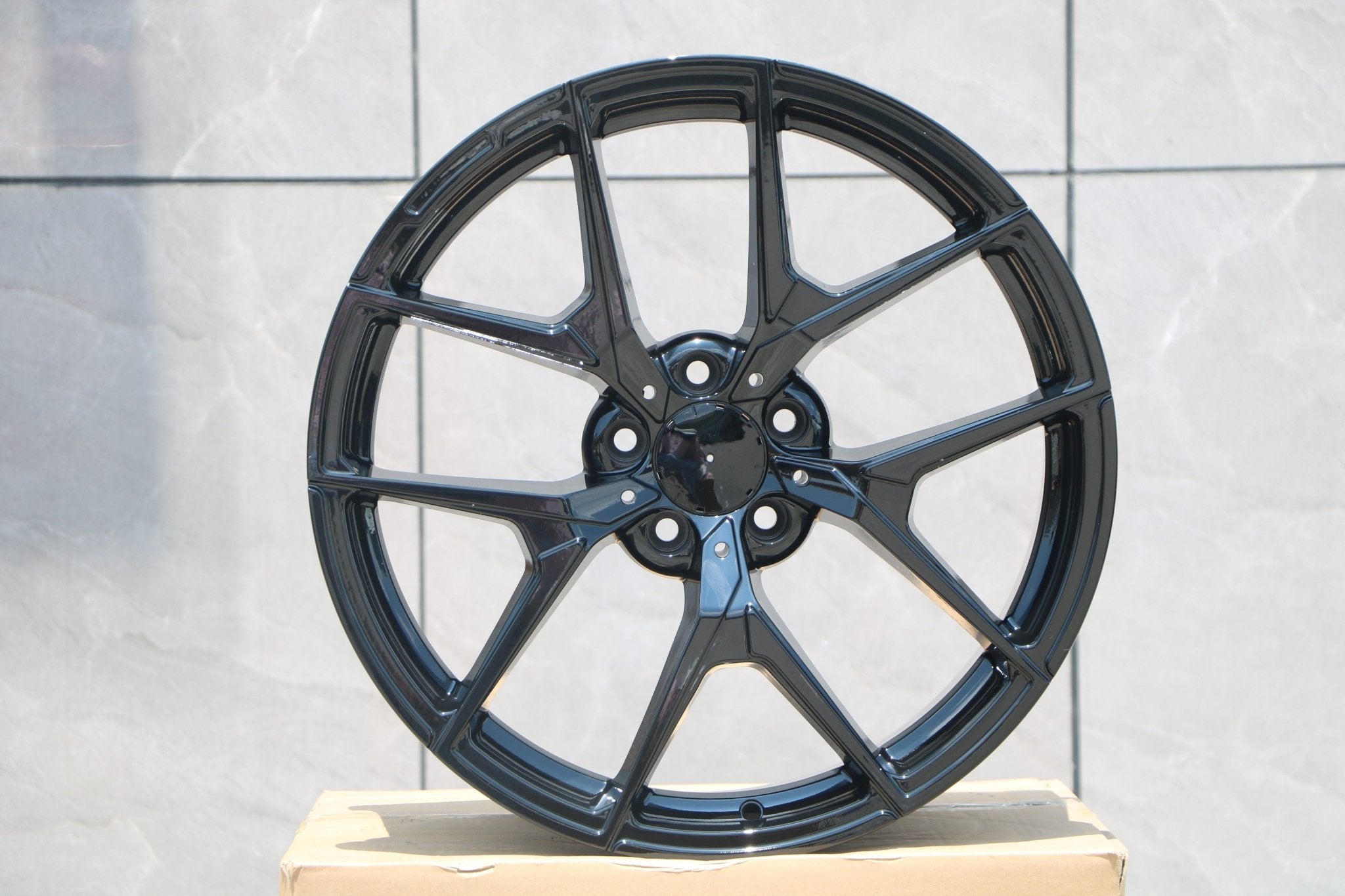 W838 Gloss Black 19x8.5 ET30 5x112 CB66.6 - Gun Hill Tire House (WTW - WHOLESALE TIRES & WHEELS)