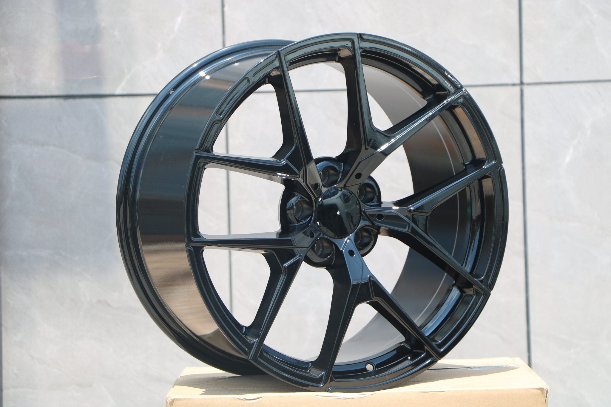 W838 Gloss Black 19x9.5 ET35 5x112 CB66.6 - Gun Hill Tire House (WTW - WHOLESALE TIRES & WHEELS)
