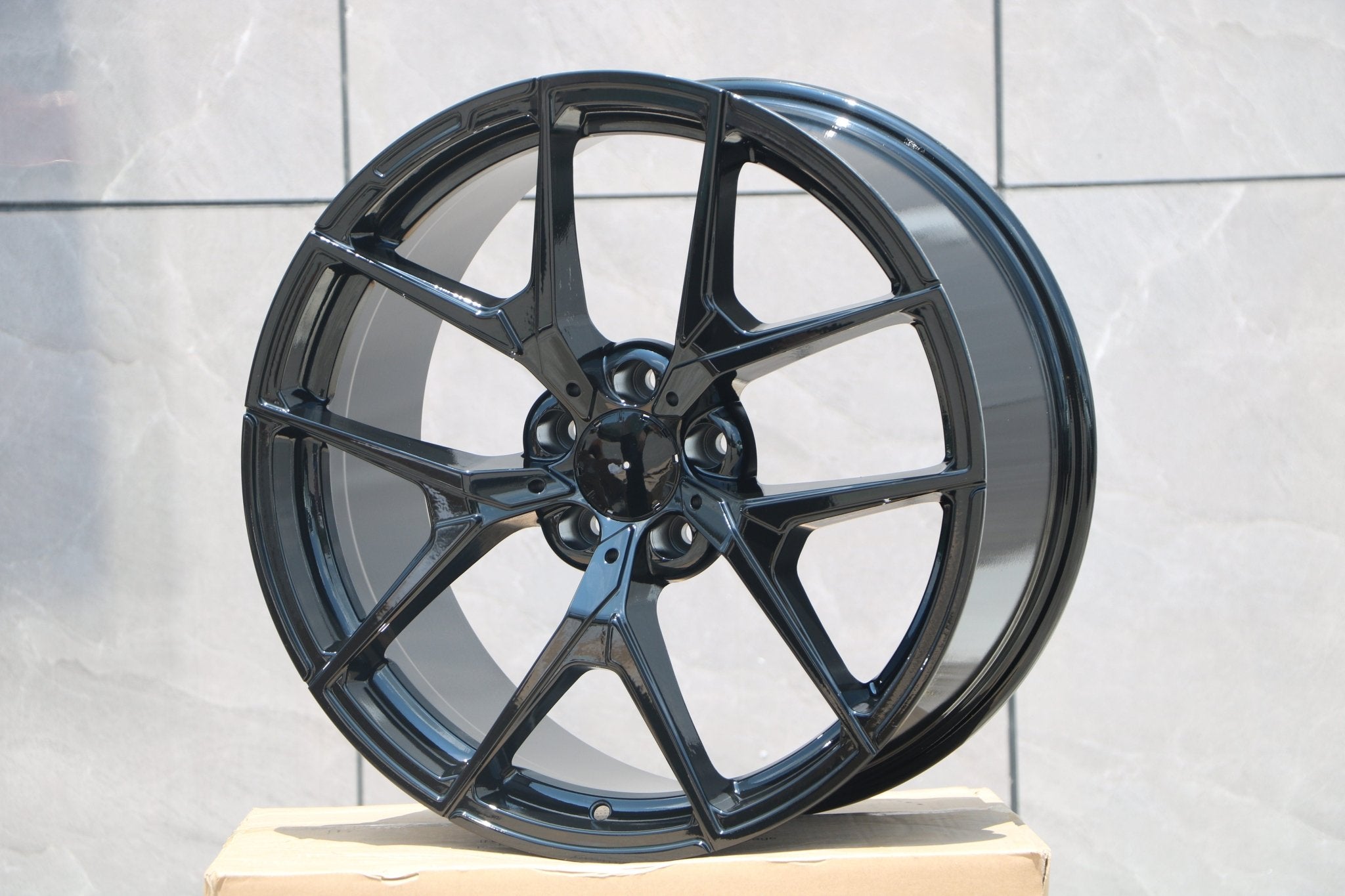 W838 Gloss Black 20x8.5 ET35 5x112 CB66.6 - Gun Hill Tire House (WTW - WHOLESALE TIRES & WHEELS)