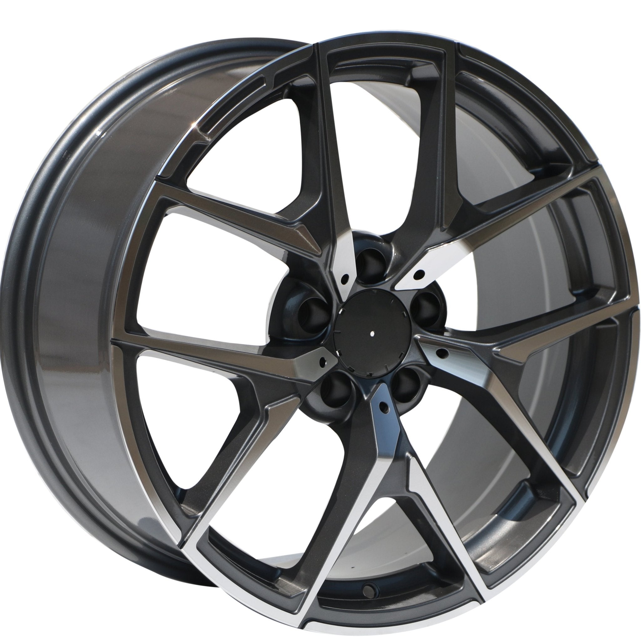 W838 D1225 Gunmetal Machined Face 20*9.5 ET45 5x112 CB66.6 - Gun Hill Tire House (WTW - WHOLESALE TIRES & WHEELS)