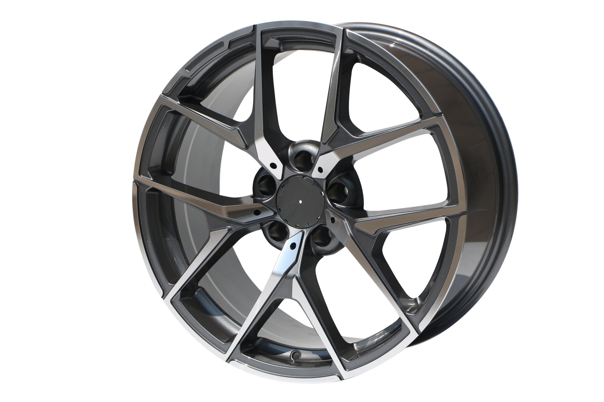 W838 D1225 Gunmetal Machined Face 20*9.5 ET45 5x112 CB66.6 - Gun Hill Tire House (WTW - WHOLESALE TIRES & WHEELS)