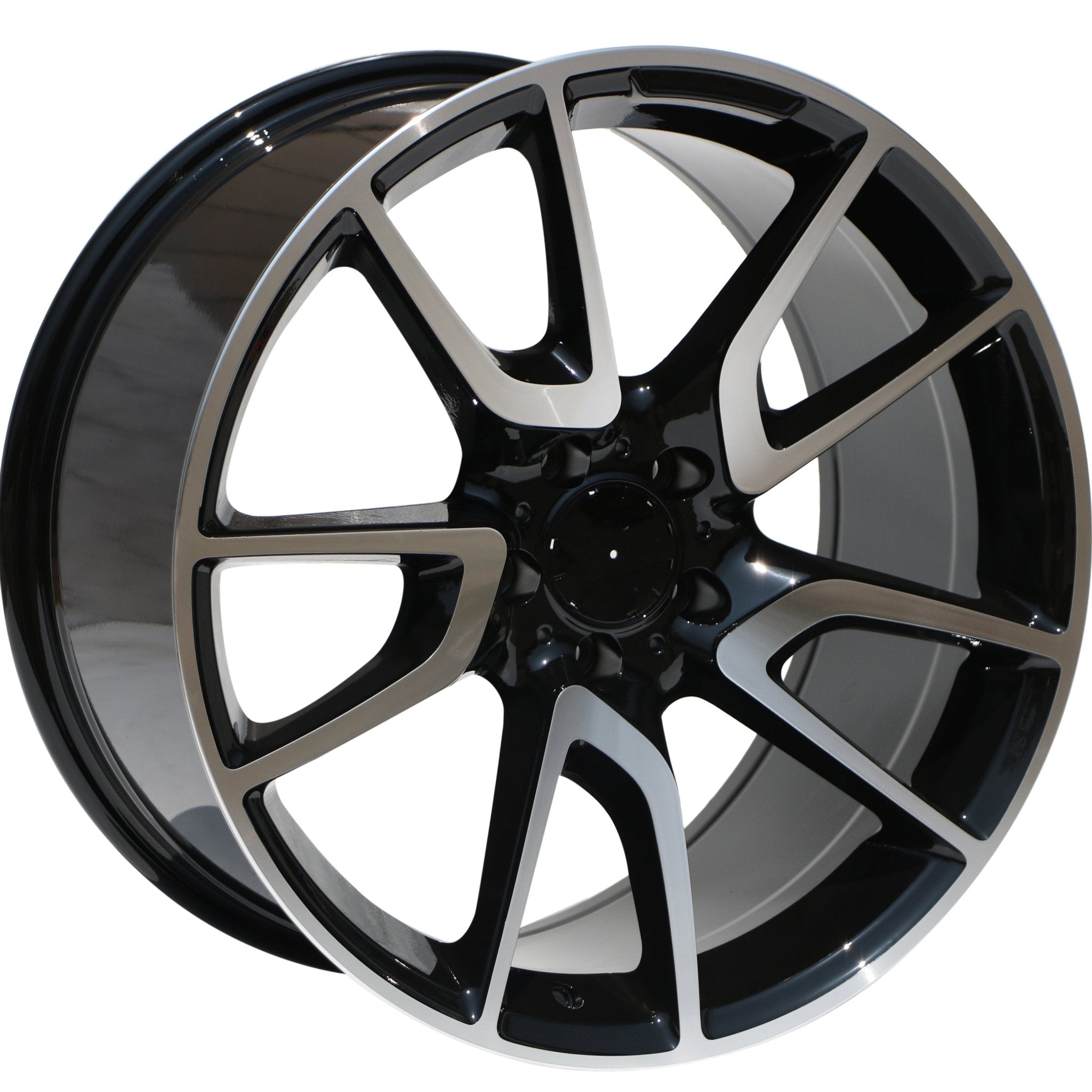 W839 1303 Black Machined Face 19x8.5 ET30 5x112 CB66.6 - Gun Hill Tire House (WTW - WHOLESALE TIRES & WHEELS)