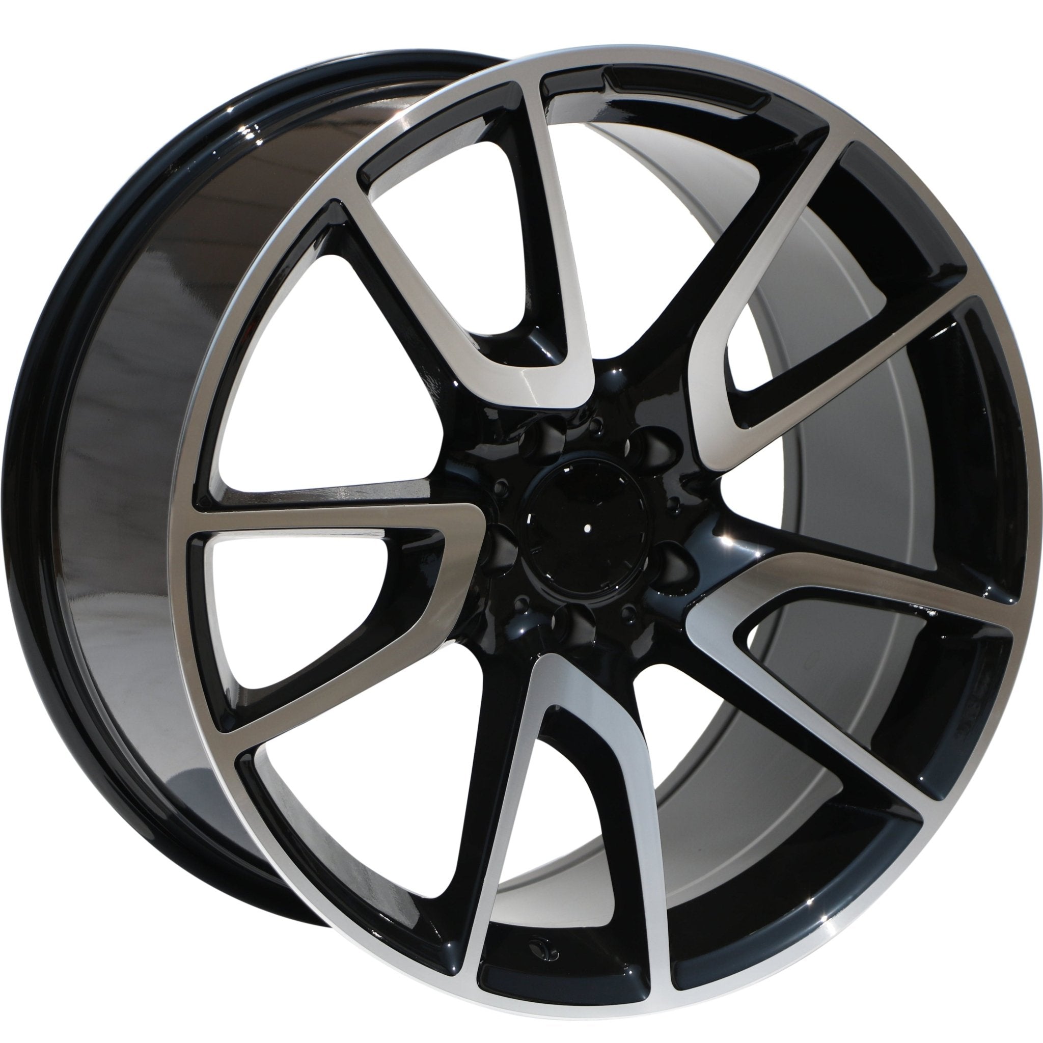 W839 Black Machined Face 20x9.5 ET35 5x112 CB66.6 - Gun Hill Tire House (WTW - WHOLESALE TIRES & WHEELS)