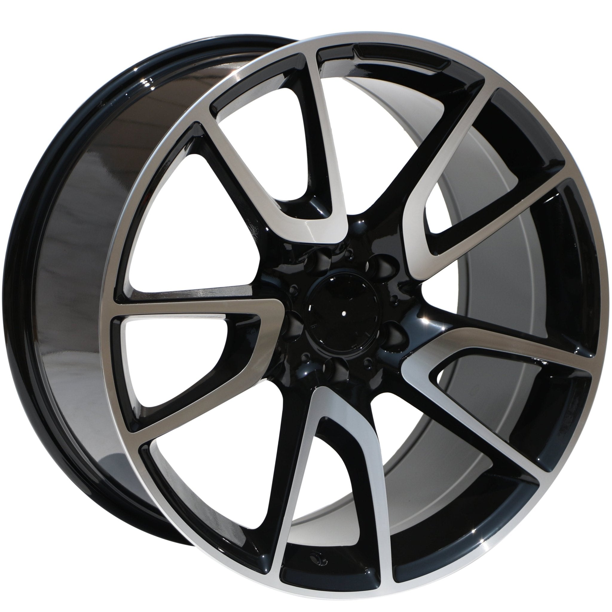 W839 Black Machined Face 20x8.5 ET35 5x112 CB66.6 - Gun Hill Tire House (WTW - WHOLESALE TIRES & WHEELS)