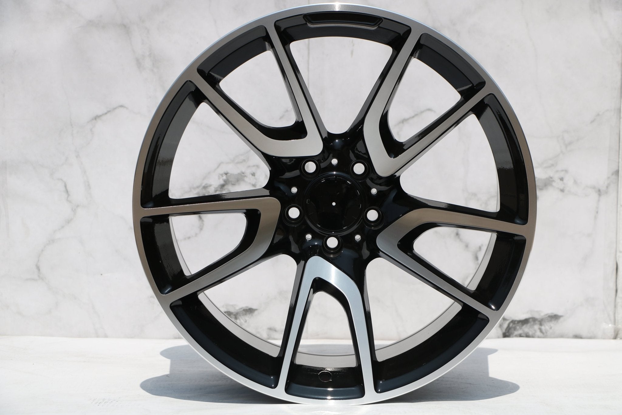 W839 1303 Black Machined Face 19x8.5 ET30 5x112 CB66.6 - Gun Hill Tire House (WTW - WHOLESALE TIRES & WHEELS)