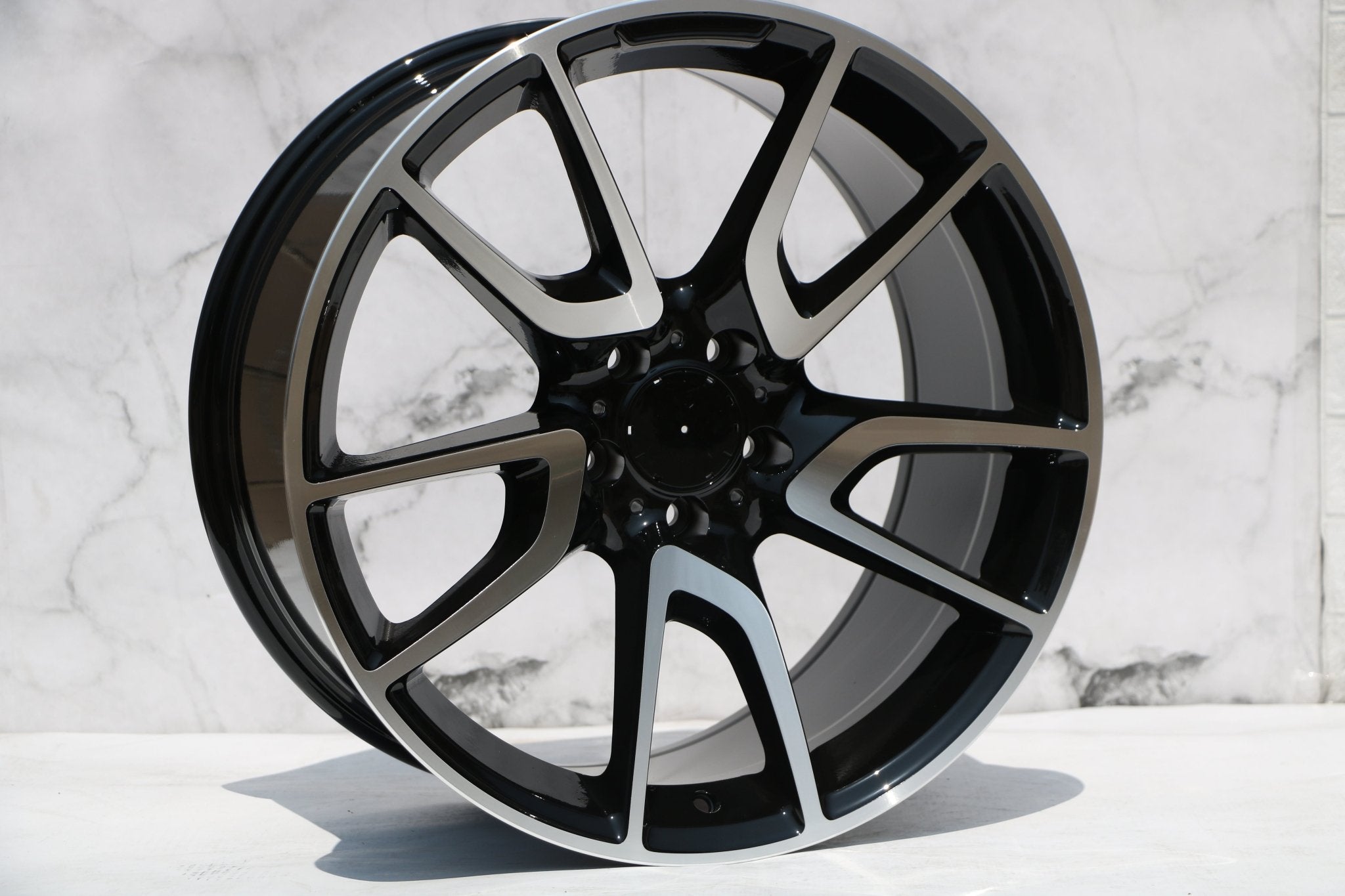W839 Black Machined Face 20x8.5 ET35 5x112 CB66.6 - Gun Hill Tire House (WTW - WHOLESALE TIRES & WHEELS)