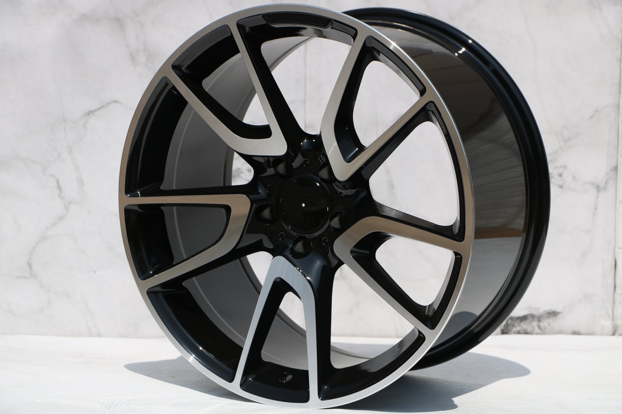 W839 Black Machined Face 19x9.5 ET35 5x112 CB66.6 - Gun Hill Tire House (WTW - WHOLESALE TIRES & WHEELS)