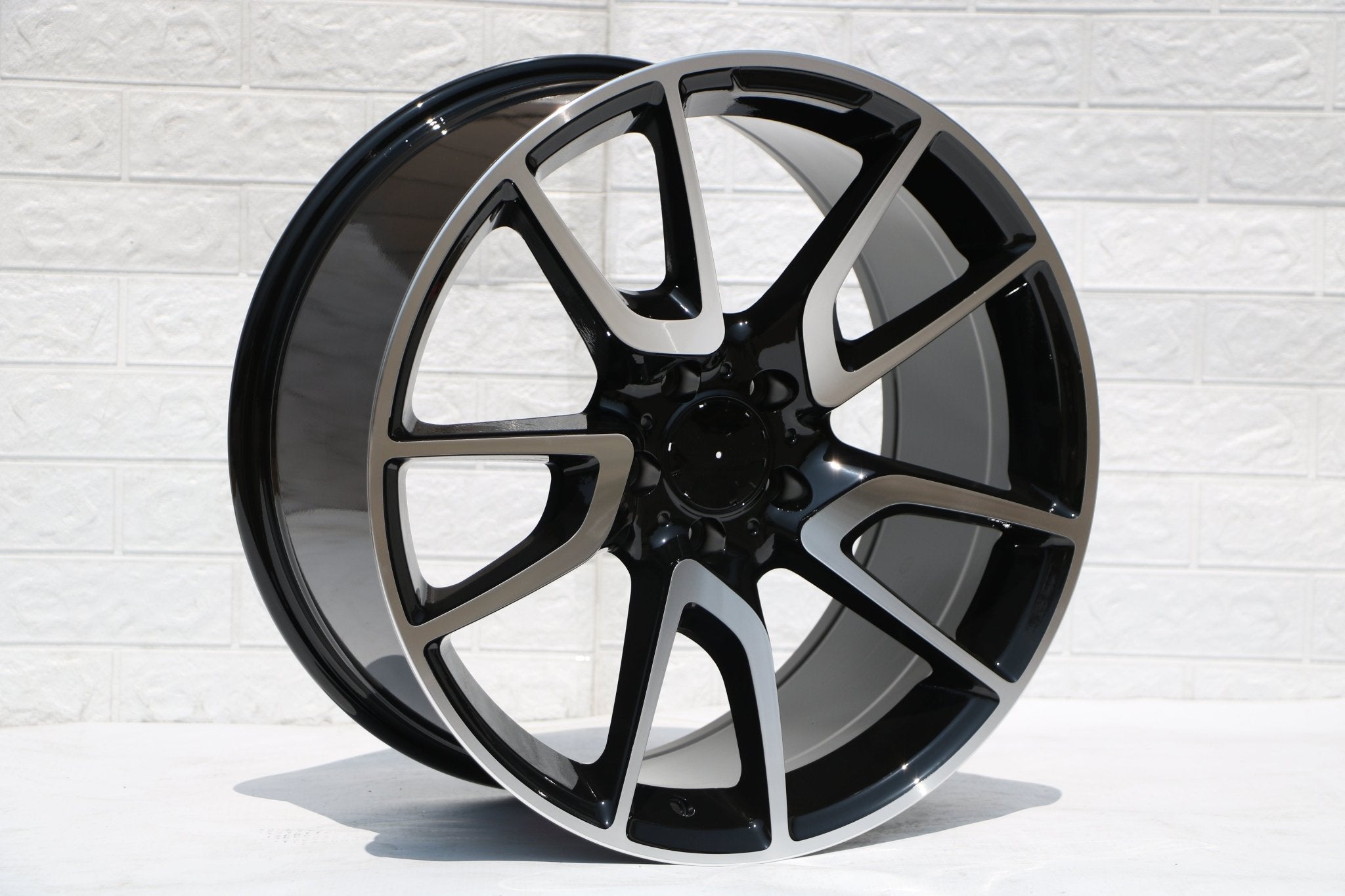 W839 Black Machined Face 20x8.5 ET35 5x112 CB66.6 - Gun Hill Tire House (WTW - WHOLESALE TIRES & WHEELS)
