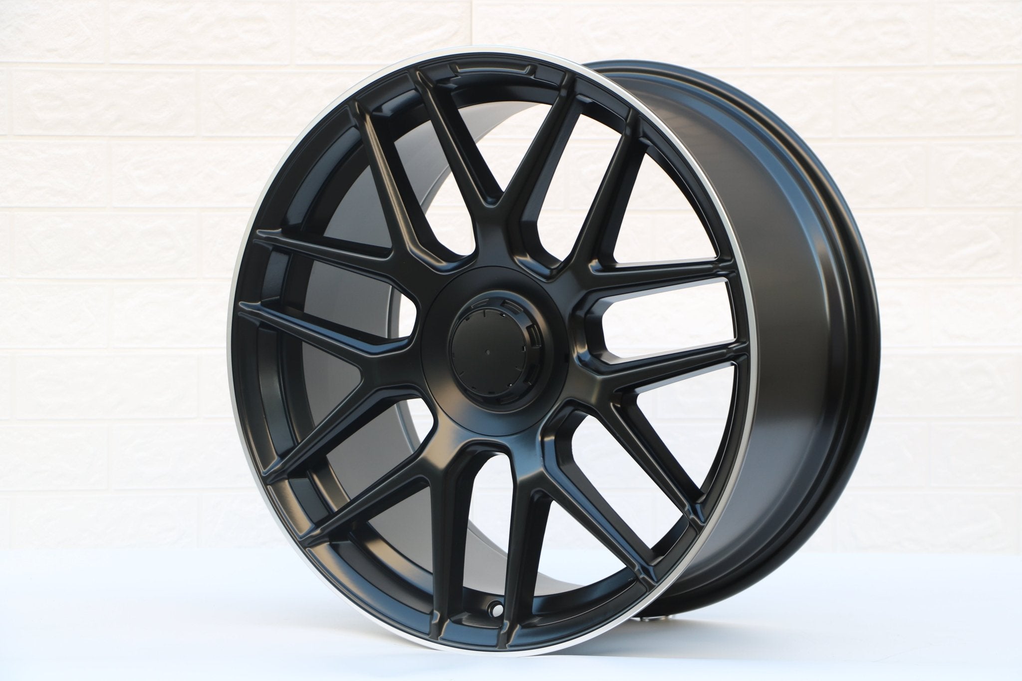 W840 1258A Satin Black Machined Lip 22x10.0 ET48 5x130 CB84.1 OLD CAP - Gun Hill Tire House (WTW - WHOLESALE TIRES & WHEELS)