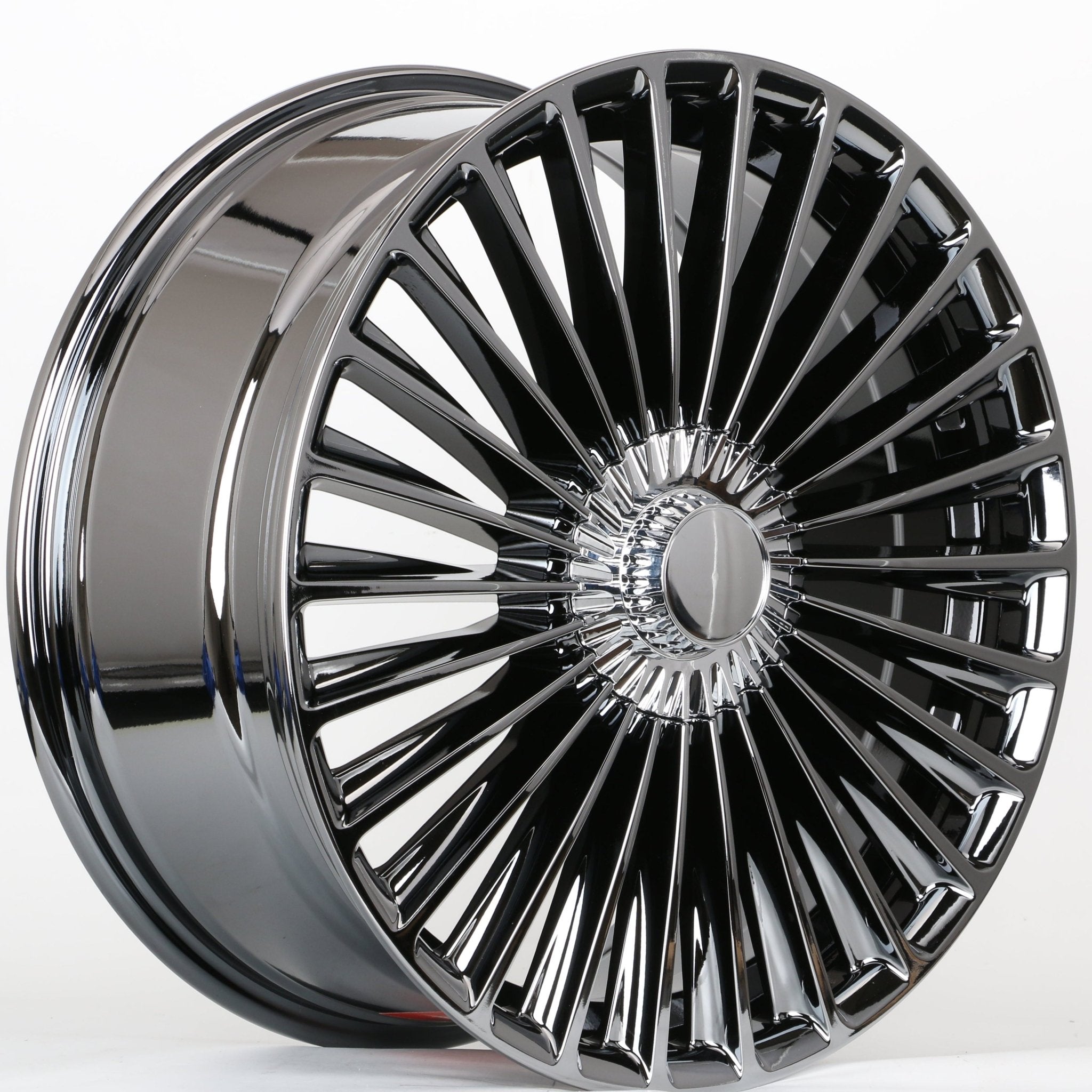 W841 D1866 Black Chrome 20x9.5 ET38 5x112 CB66.6 - Gun Hill Tire House (WTW - WHOLESALE TIRES & WHEELS)