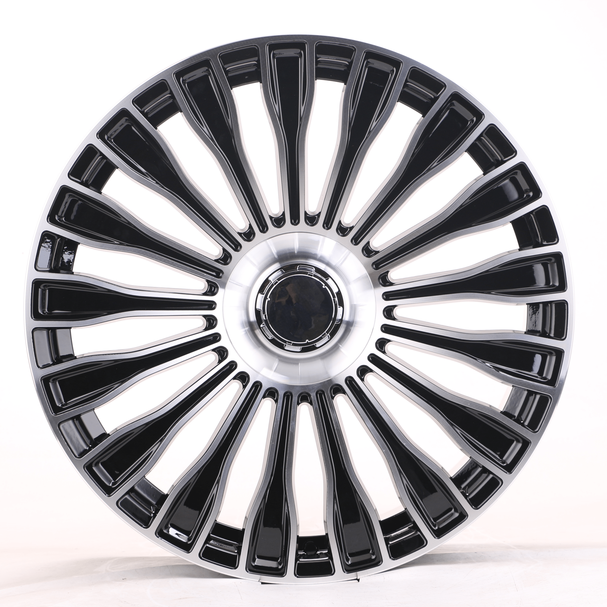 W848 iV - 313 Black Machined Face 22x9 ET32 5x112 CB66.56 - Gun Hill Tire House (WTW - WHOLESALE TIRES & WHEELS)