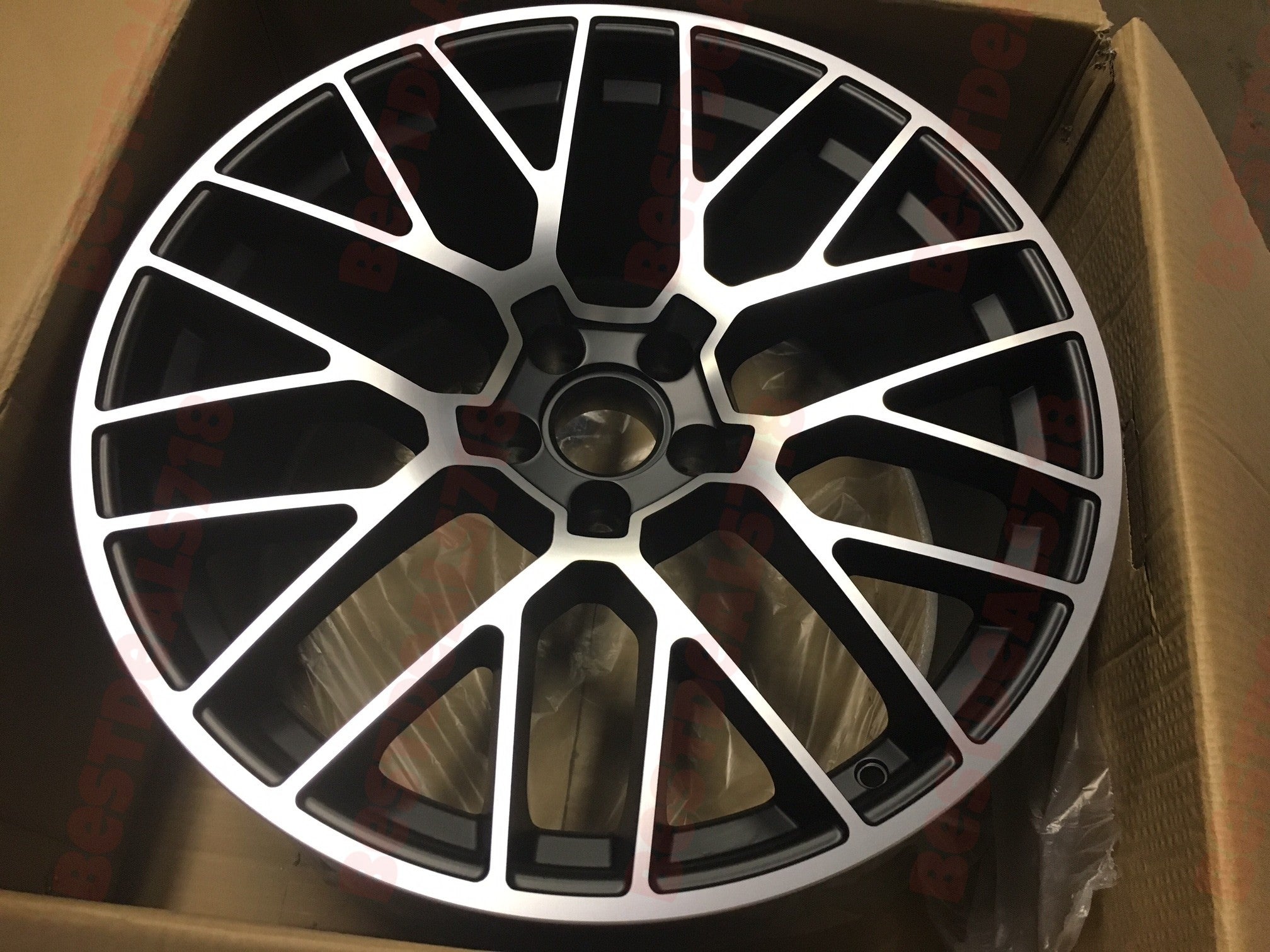 W854 XH1379 Black Machined Face 20x9.0 ET26 5x112 CB66.6 - Gun Hill Tire House (WTW - WHOLESALE TIRES & WHEELS)